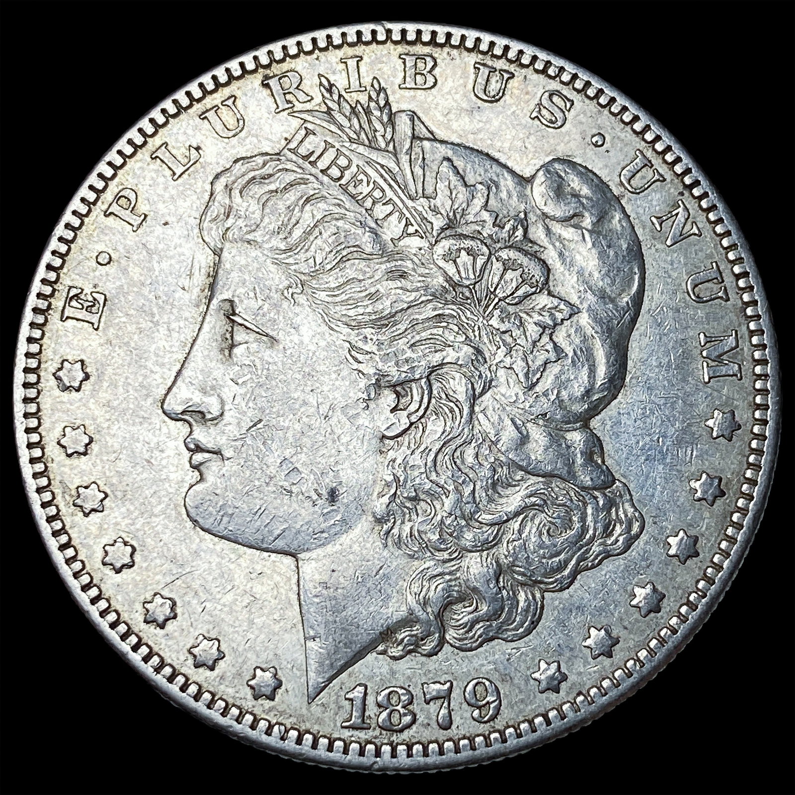 1879-S Silver Morgan Dollar NEARLY UNCIRCULATED: 1879-S Silver Morgan Dollar NEARLY UNCIRCULATED