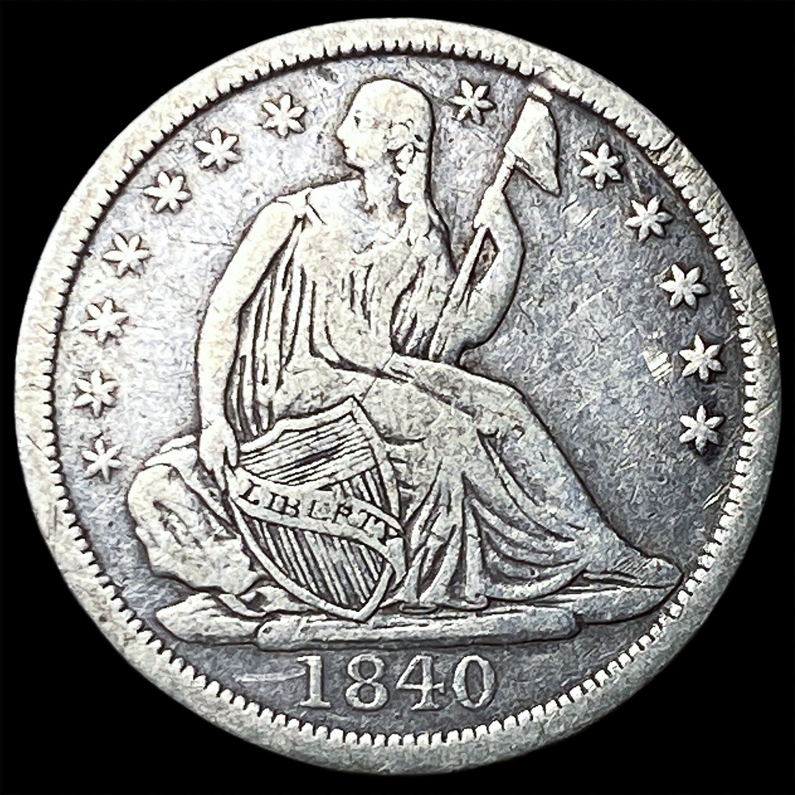 1840 Seated Liberty Half Dime LIGHTLY CIRCULATED (1 of 2)