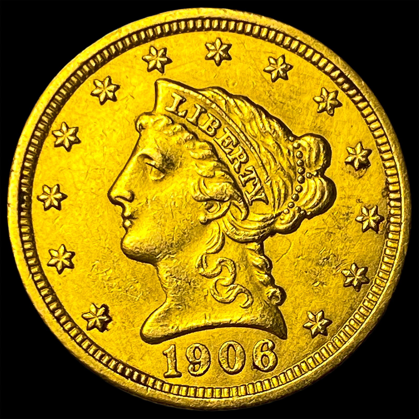 1906 Liberty Head Gold Quarter Eagle $2.50 CLOSELY UNCIRCULATED (1 of 2)