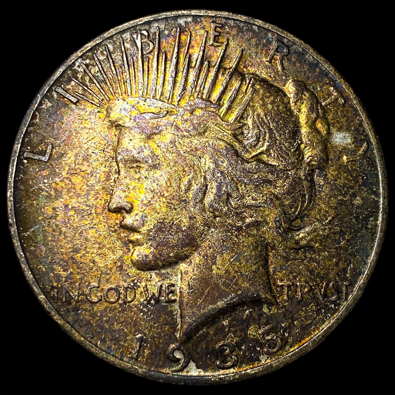 1935-S Silver Peace Dollar NEARLY UNCIRCULATED: 1935-S Silver Peace Dollar NEARLY UNCIRCULATED