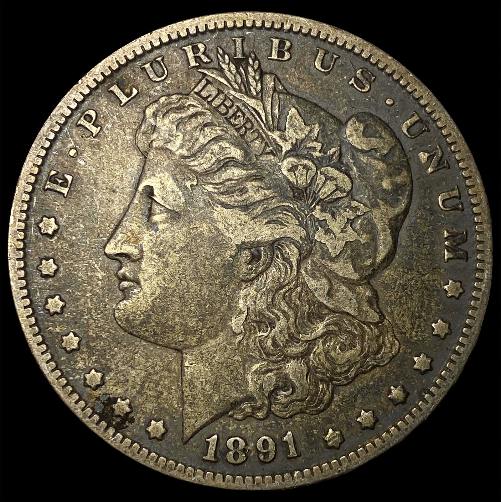 1891-O Silver Morgan Dollar LIGHTLY CIRCULATED: 1891-O Silver Morgan Dollar LIGHTLY CIRCULATED