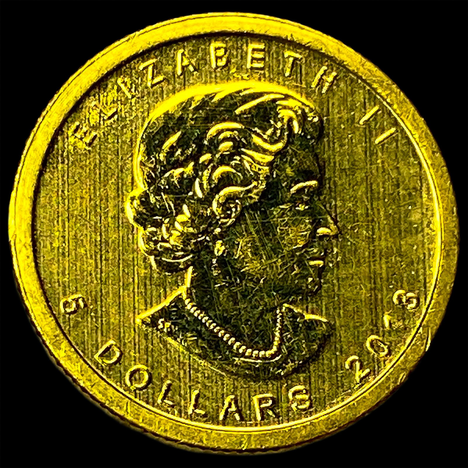 2013 Gold 1/10 oz Canadian Maple Leaf $5 GEM BU (1 of 2)