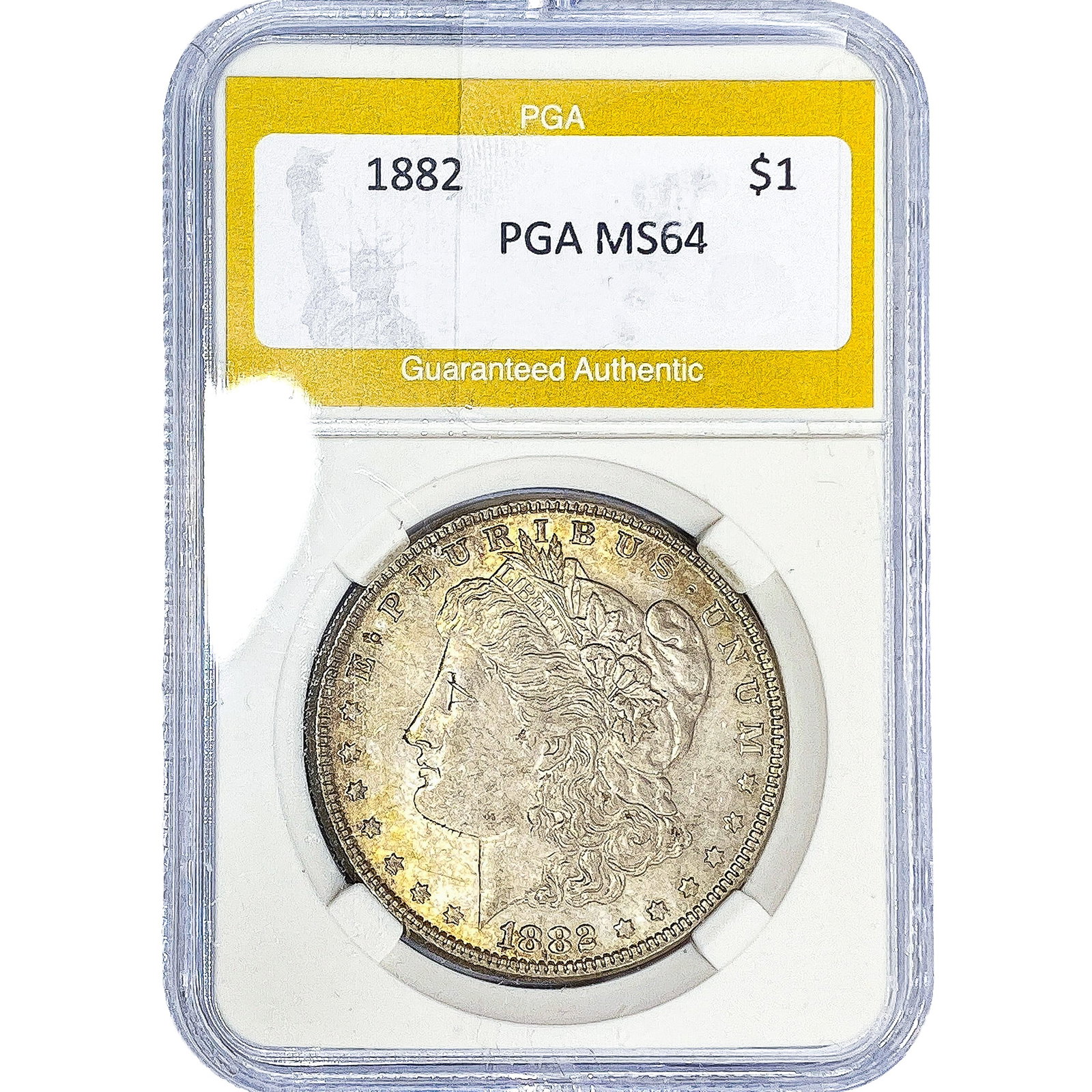 1882 Morgan Silver Dollar PGA MS64: 1882 Morgan Silver Dollar PGA MS64