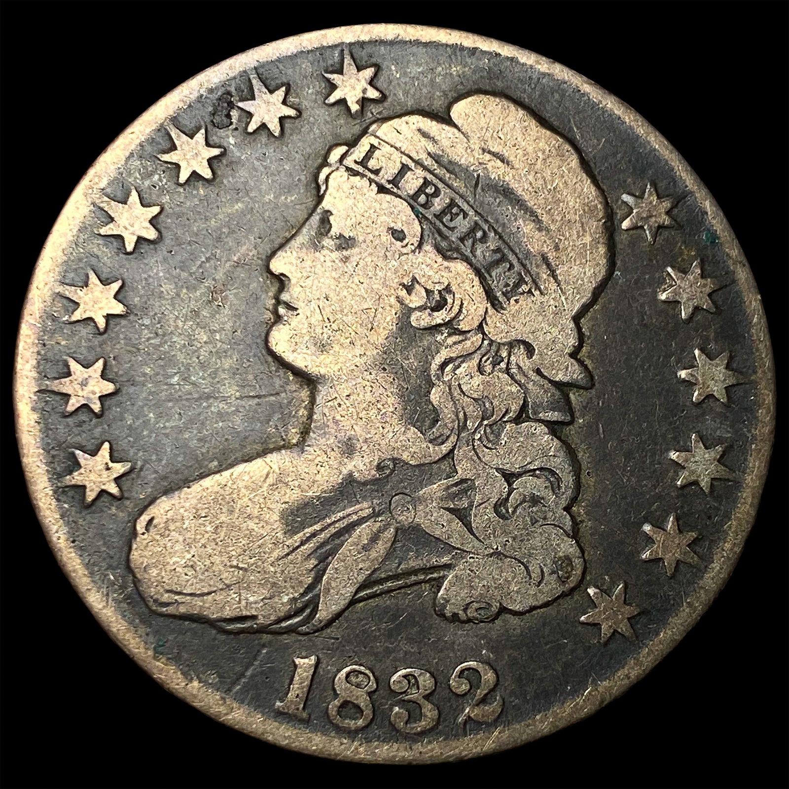 1832 Capped Bust Half Dollar LIGHTLY CIRCULATED (1 of 2)