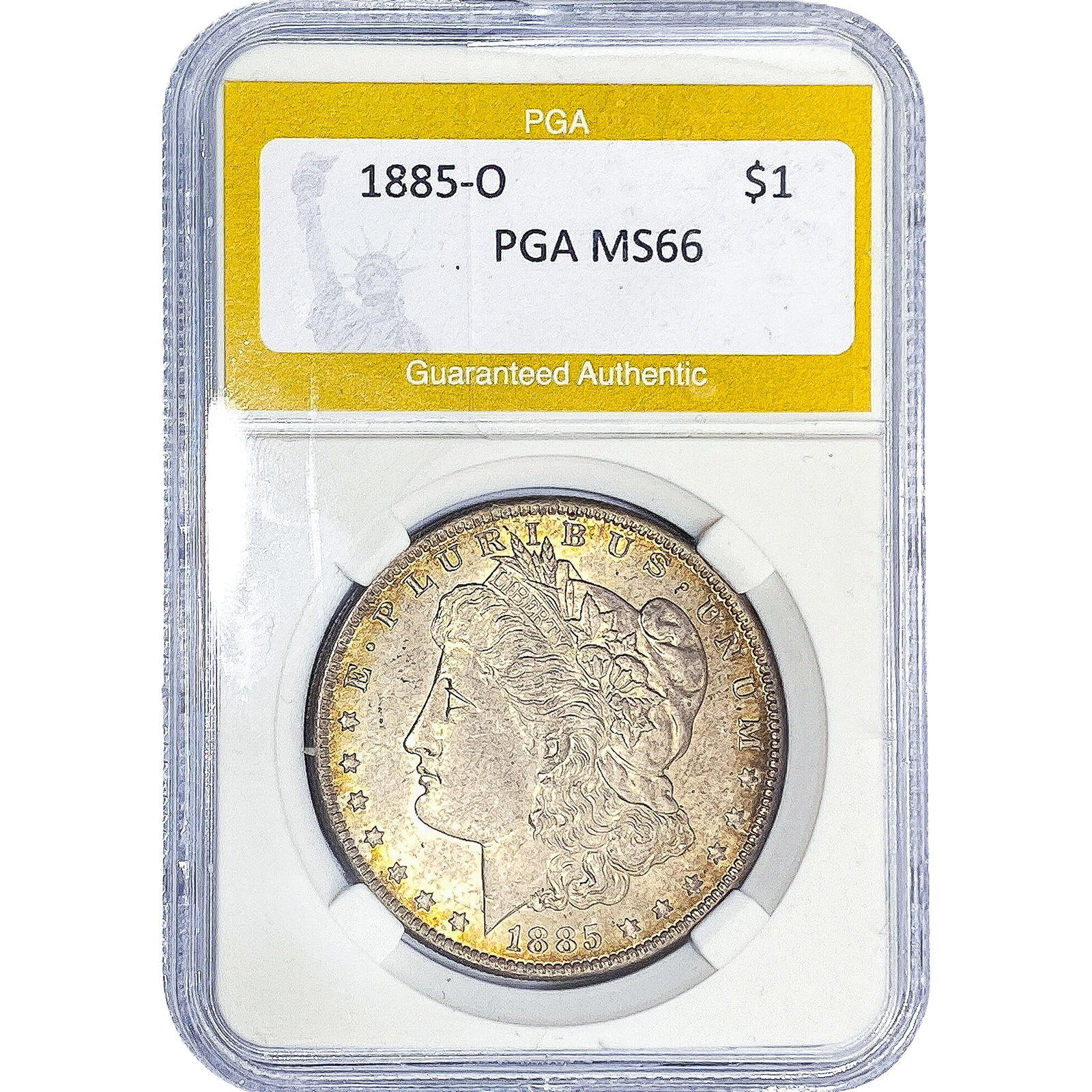 1885-O Morgan Silver Dollar PGA MS66: 1885-O Morgan Silver Dollar PGA MS66