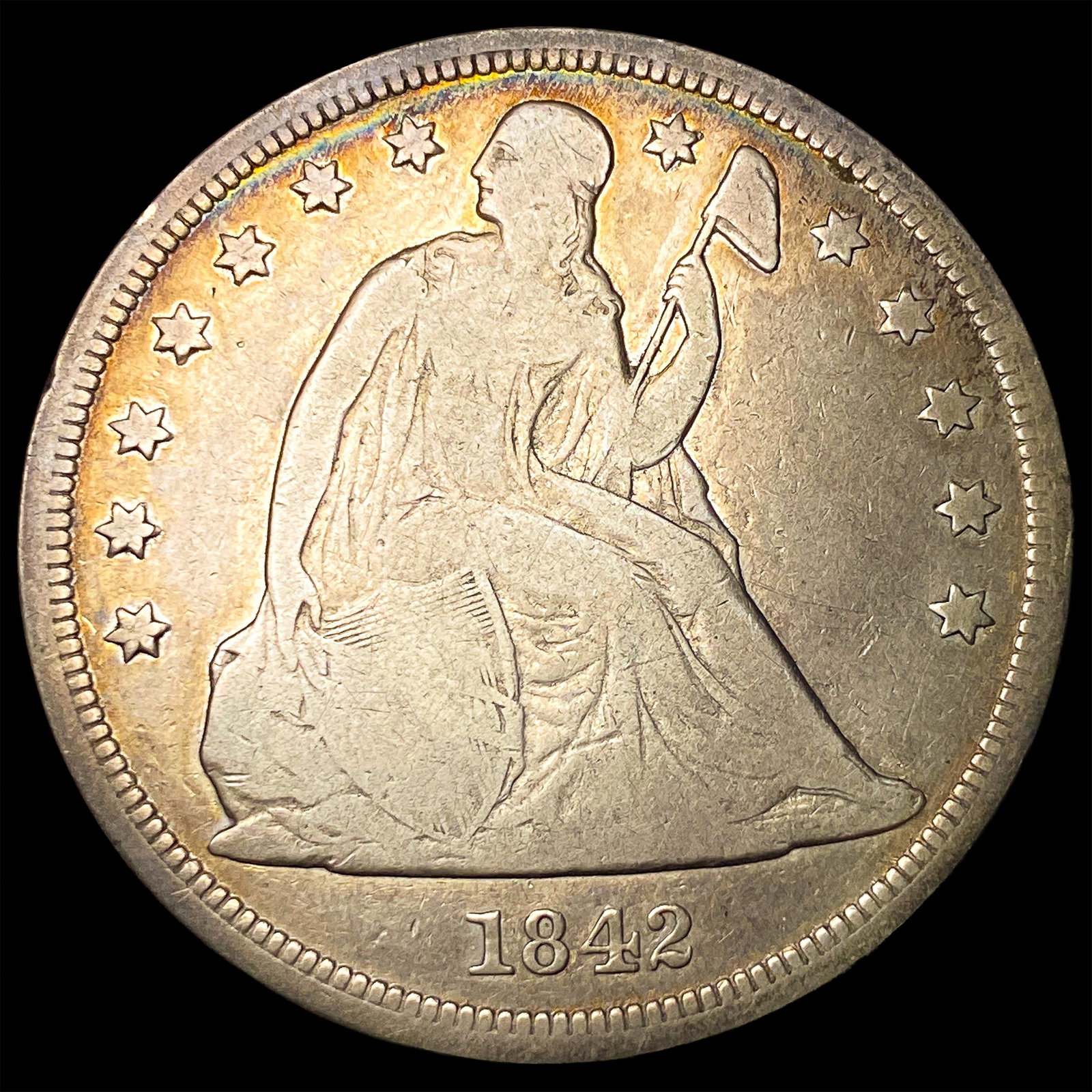 1842 Silver Dollar LIGHTLY CIRCULATED (1 of 2)
