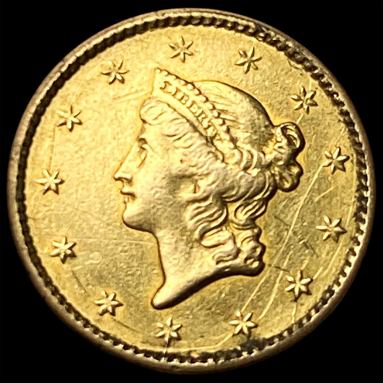 1850 Gold $1 Type 1 NEARLY UNCIRCULATED: 1850 Gold $1 Type 1 NEARLY UNCIRCULATED