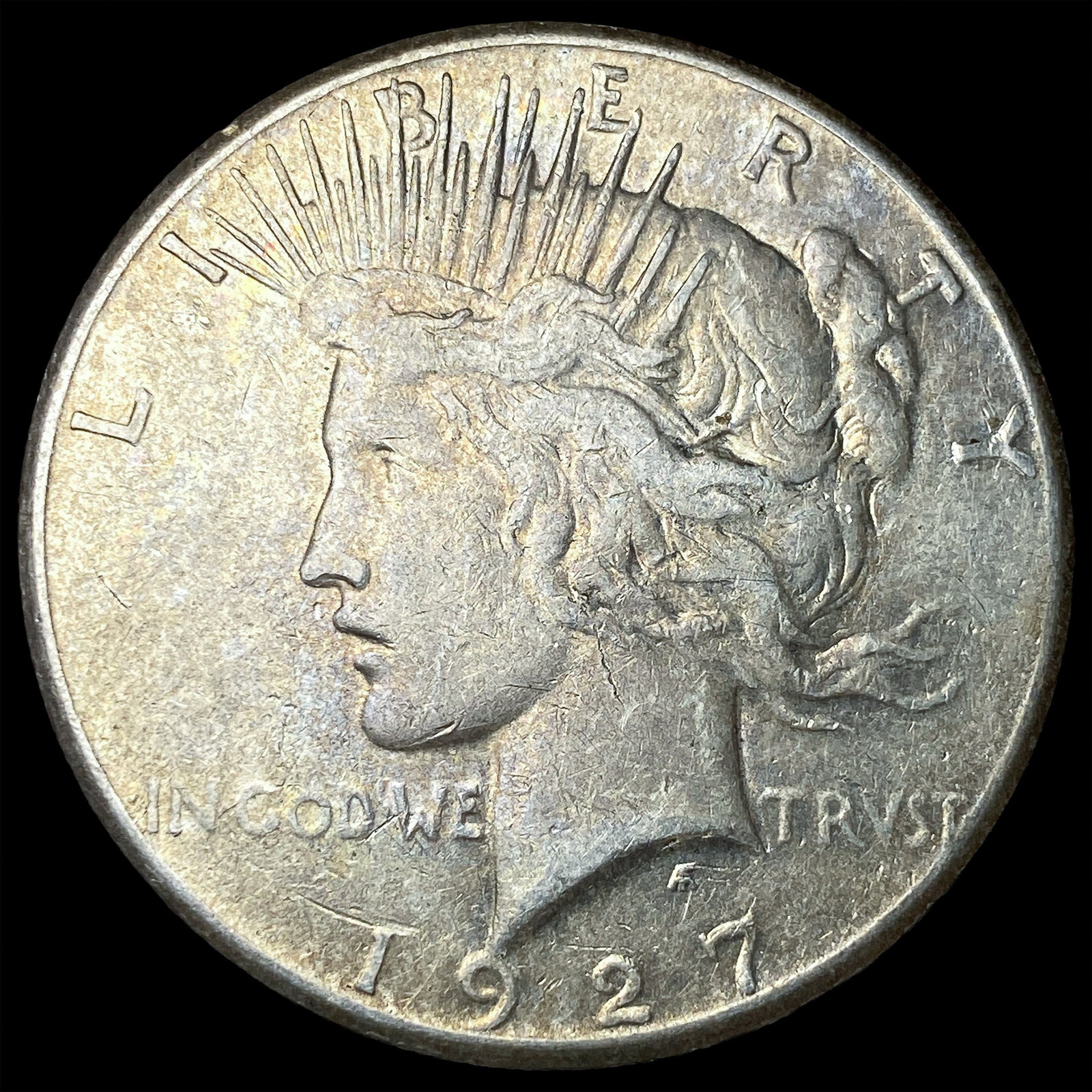 1927 Peace Silver Dollar NEARLY UNCIRCULATED: 1927 Peace Silver Dollar NEARLY UNCIRCULATED