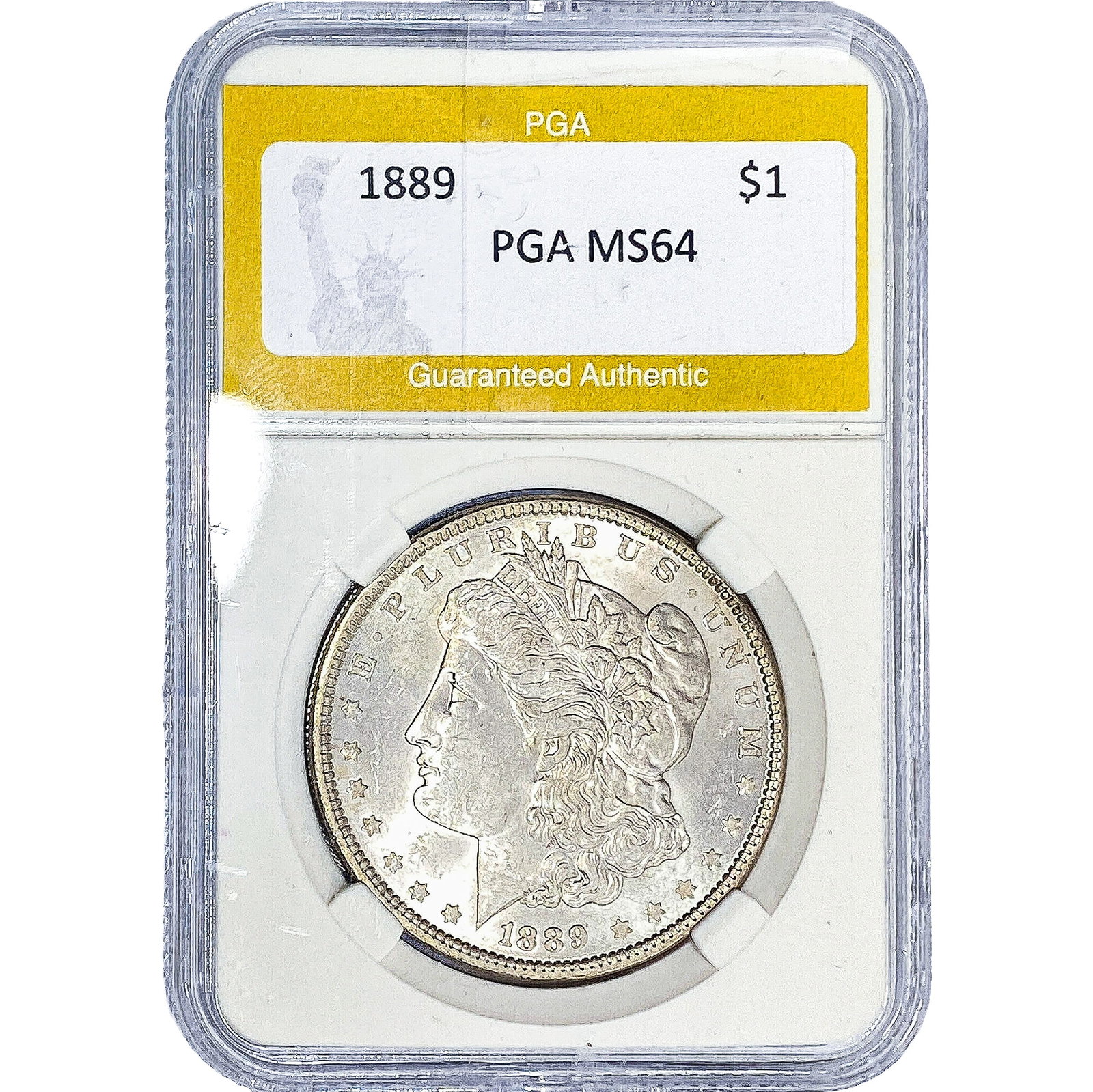 1889 Morgan Silver Dollar PGA MS64: 1889 Morgan Silver Dollar PGA MS64