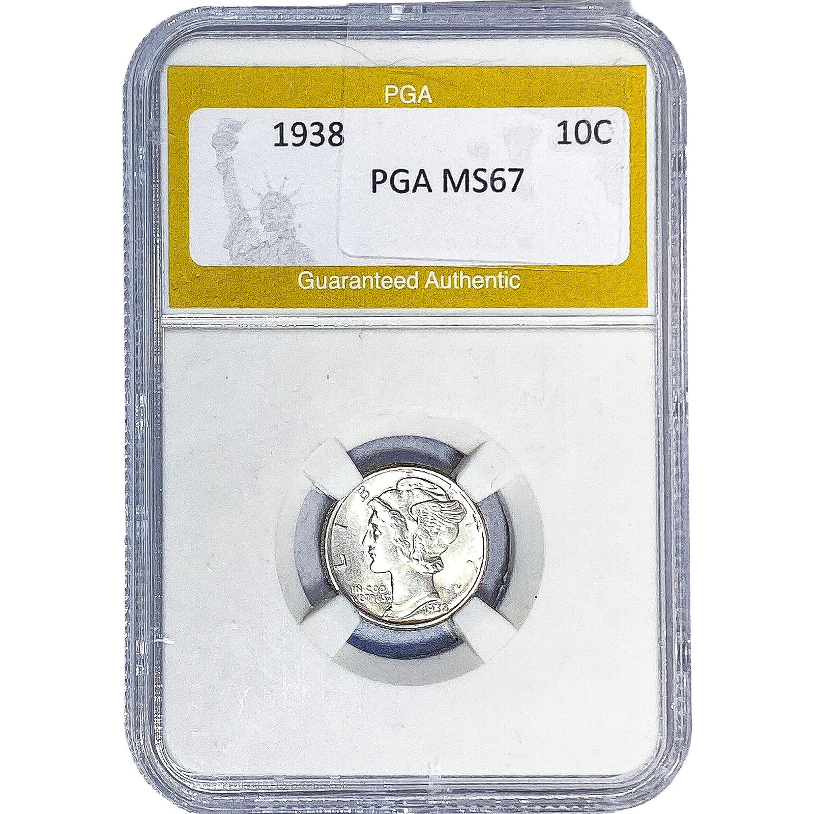 1938 Mercury Silver Dime PGA MS67: 1938 Mercury Silver Dime PGA MS67