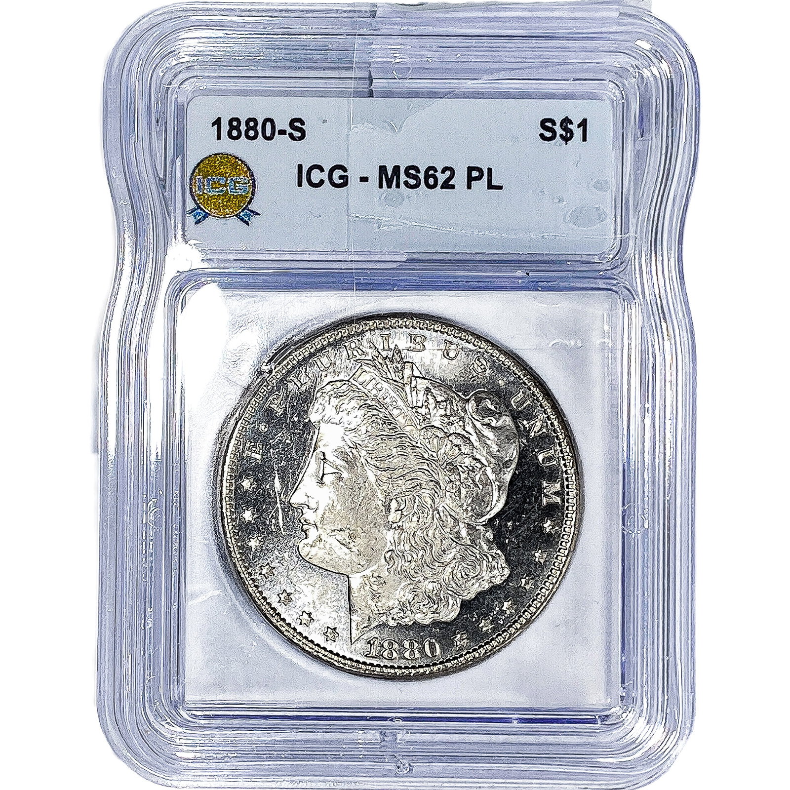 1880-S Morgan Silver Dollar ICG MS62 PL (1 of 2)