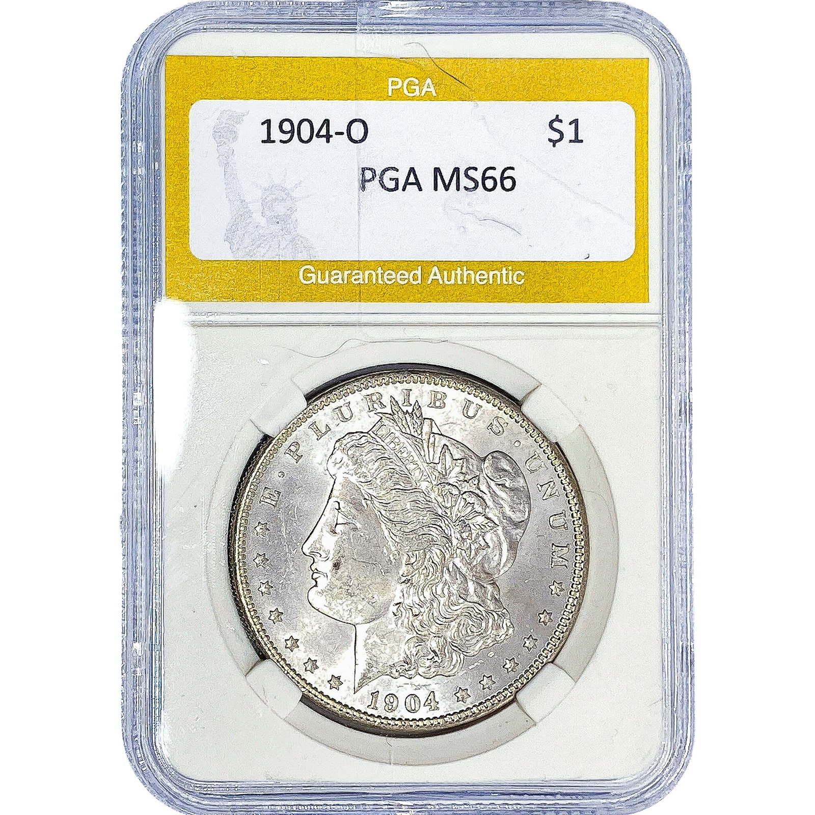 1904-O Morgan Silver Dollar PGA MS66: 1904-O Morgan Silver Dollar PGA MS66