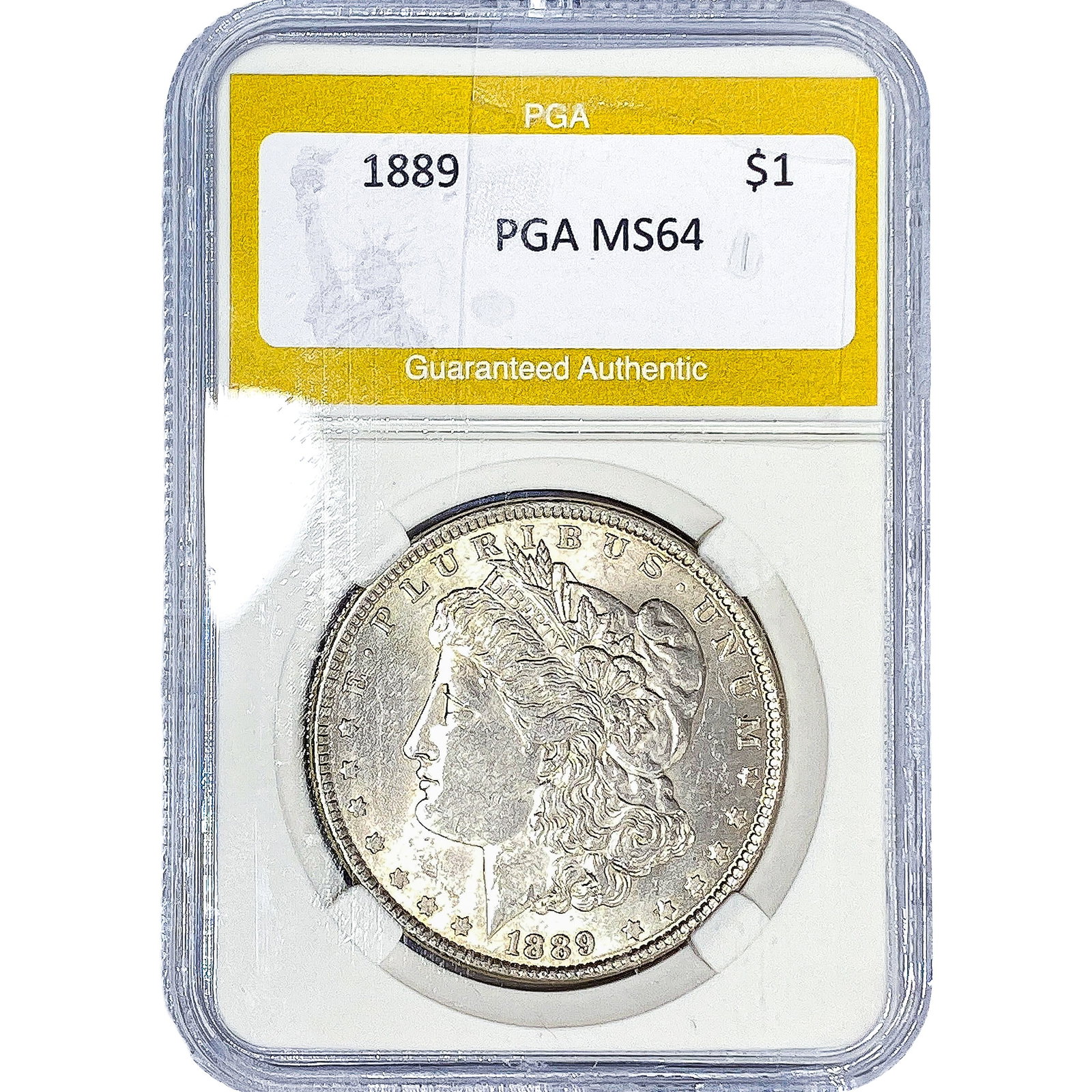 1889 Morgan Silver Dollar PGA MS64: 1889 Morgan Silver Dollar PGA MS64