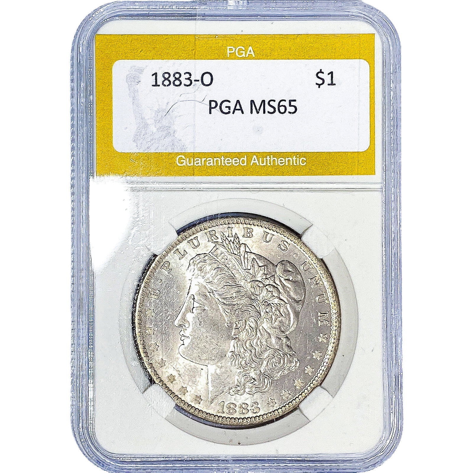 1883-O Morgan Silver Dollar PGA MS65: 1883-O Morgan Silver Dollar PGA MS65