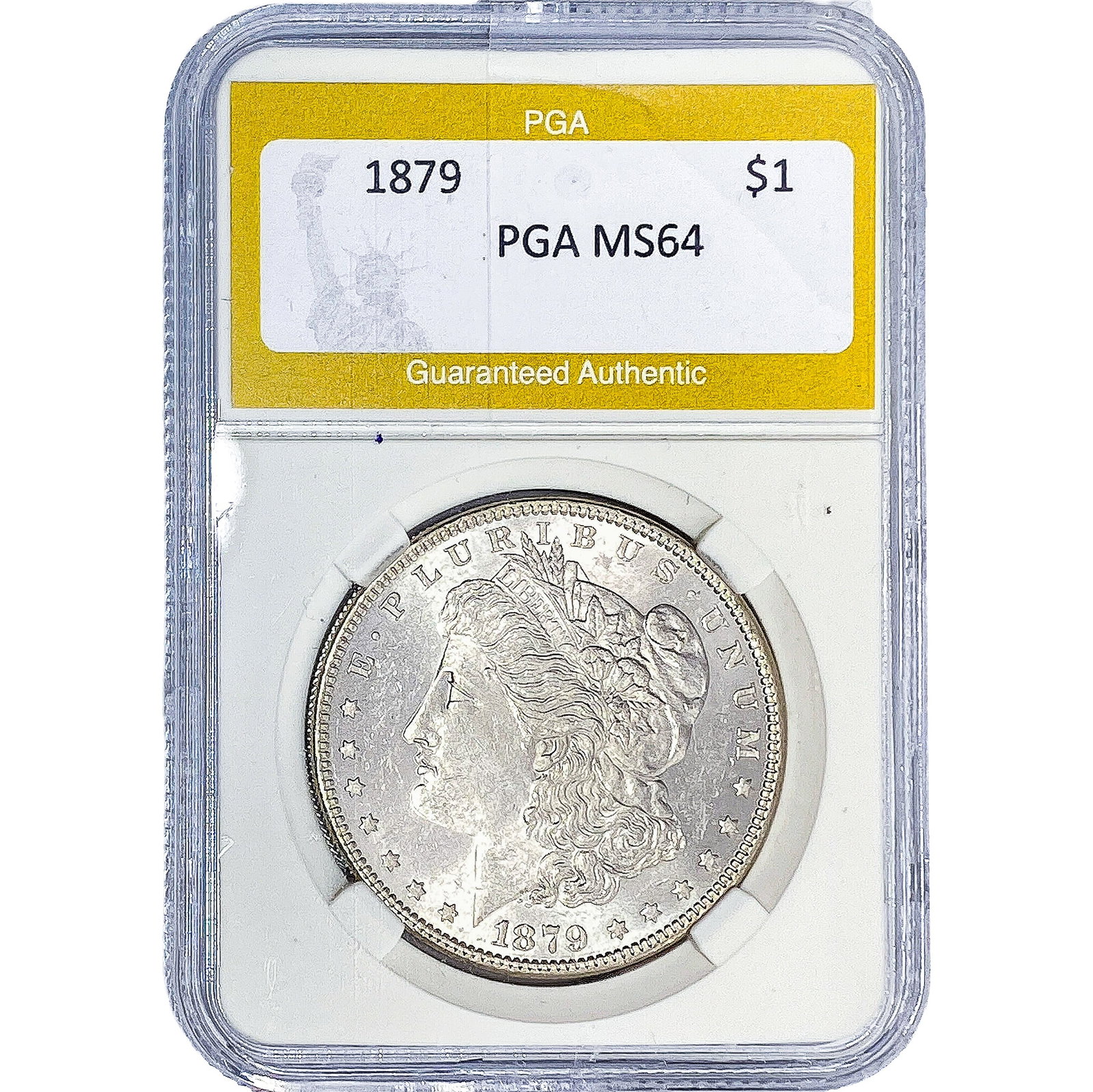 1879 Morgan Silver Dollar PGA MS64: 1879 Morgan Silver Dollar PGA MS64