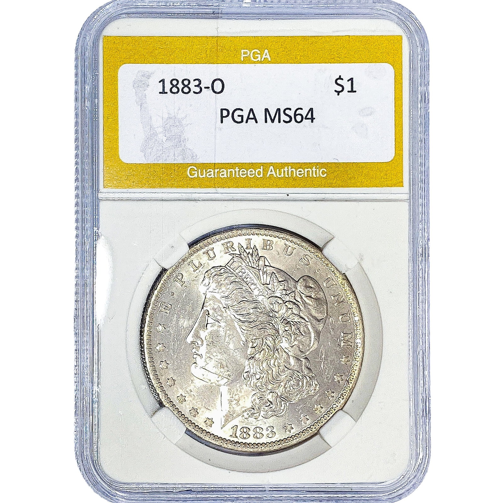 1883-O Morgan Silver Dollar PGA MS64: 1883-O Morgan Silver Dollar PGA MS64