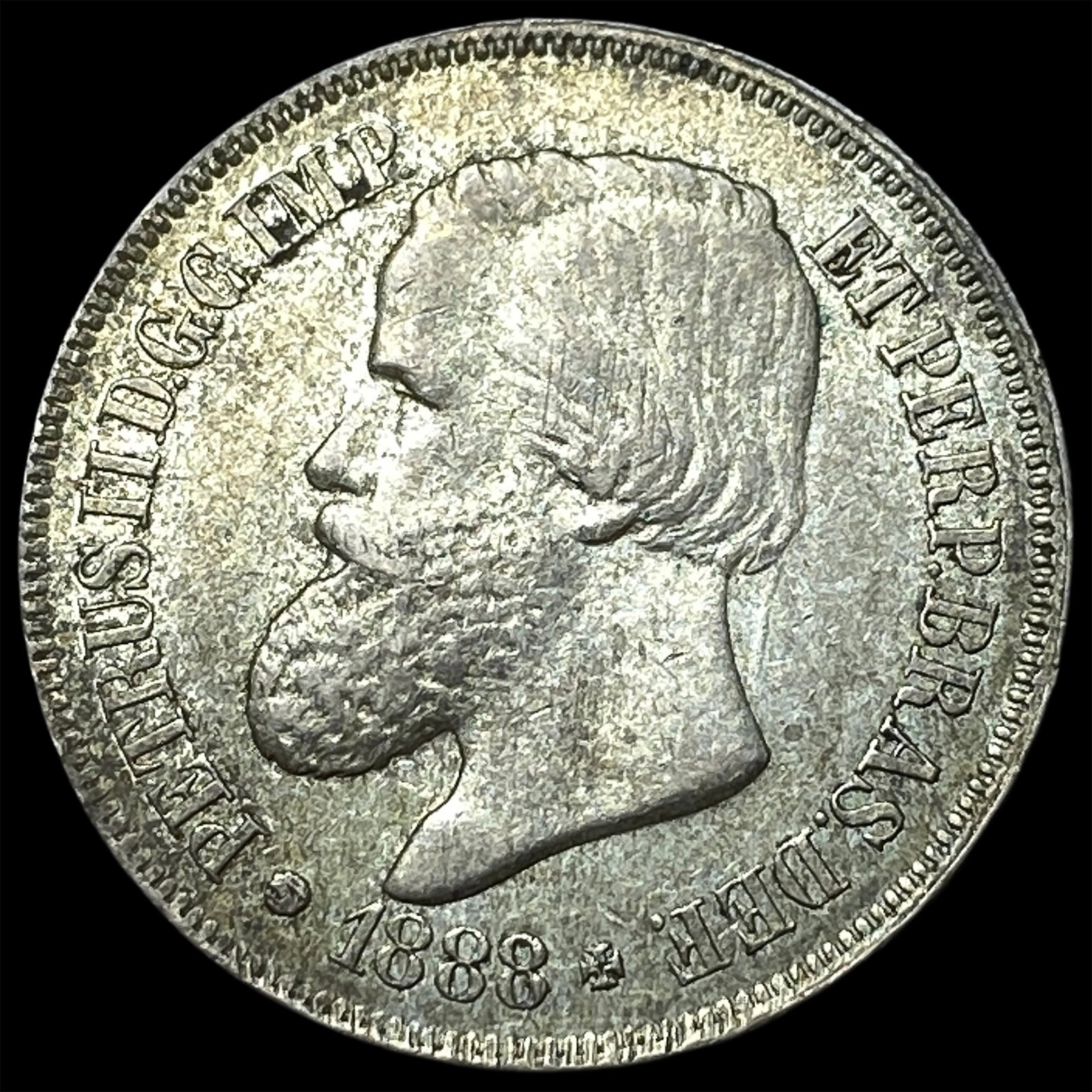 1888 Brazil Silver 500 Reis (1 of 2)