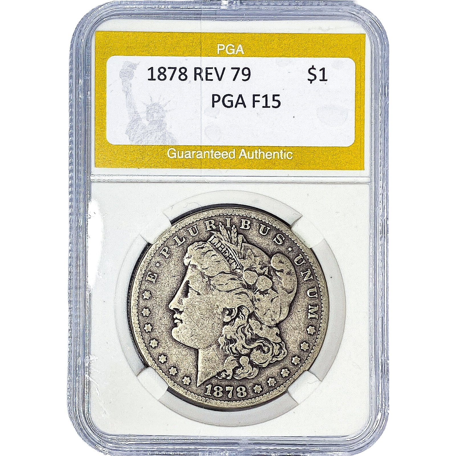 1878 REV 79 Morgan Silver Dollar PGA F15 (1 of 2)