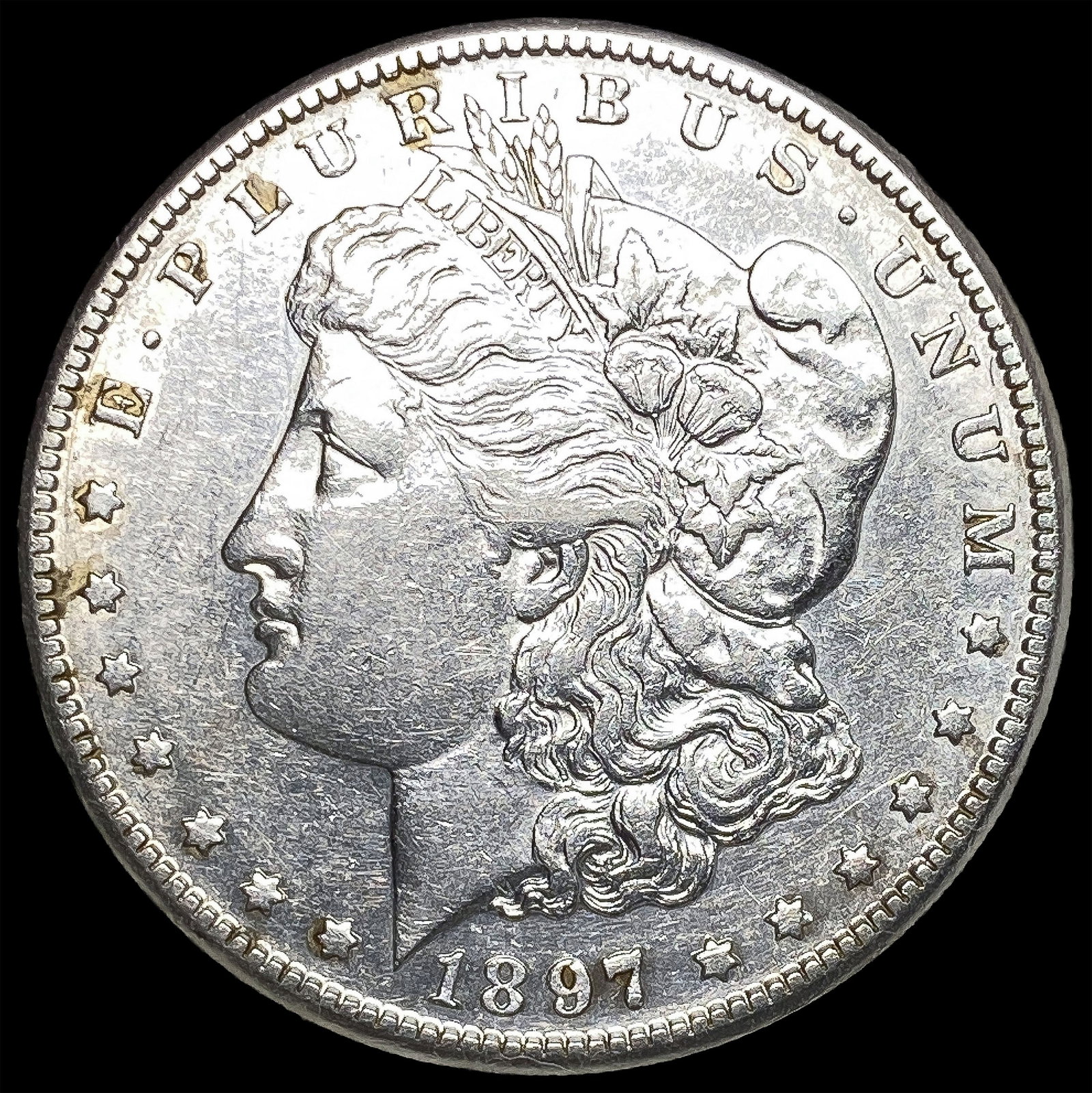 1897-S Silver Morgan Dollar CLOSELY UNCIRCULATED: 1897-S Silver Morgan Dollar CLOSELY UNCIRCULATED