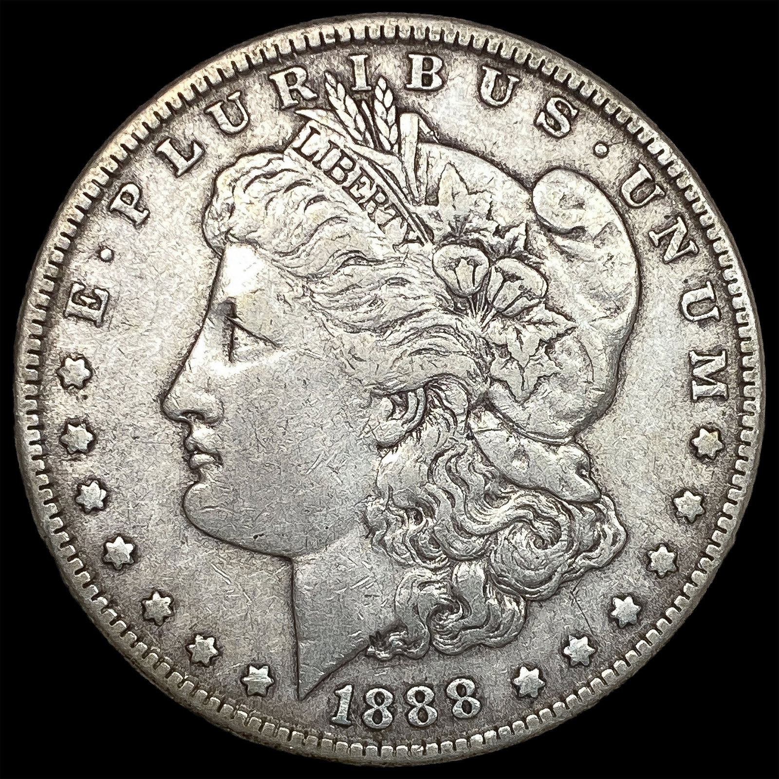 1888-S Silver Morgan Dollar LIGHTLY CIRCULATED: 1888-S Silver Morgan Dollar LIGHTLY CIRCULATED