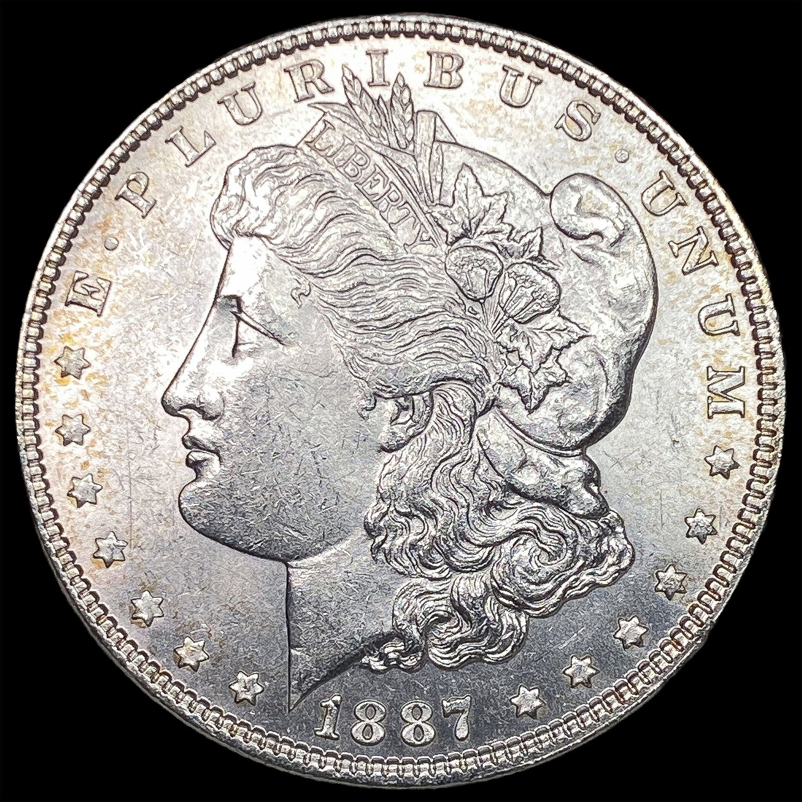 1887 Morgan Silver Dollar CHOICE AU: 1887 Morgan Silver Dollar CHOICE AU