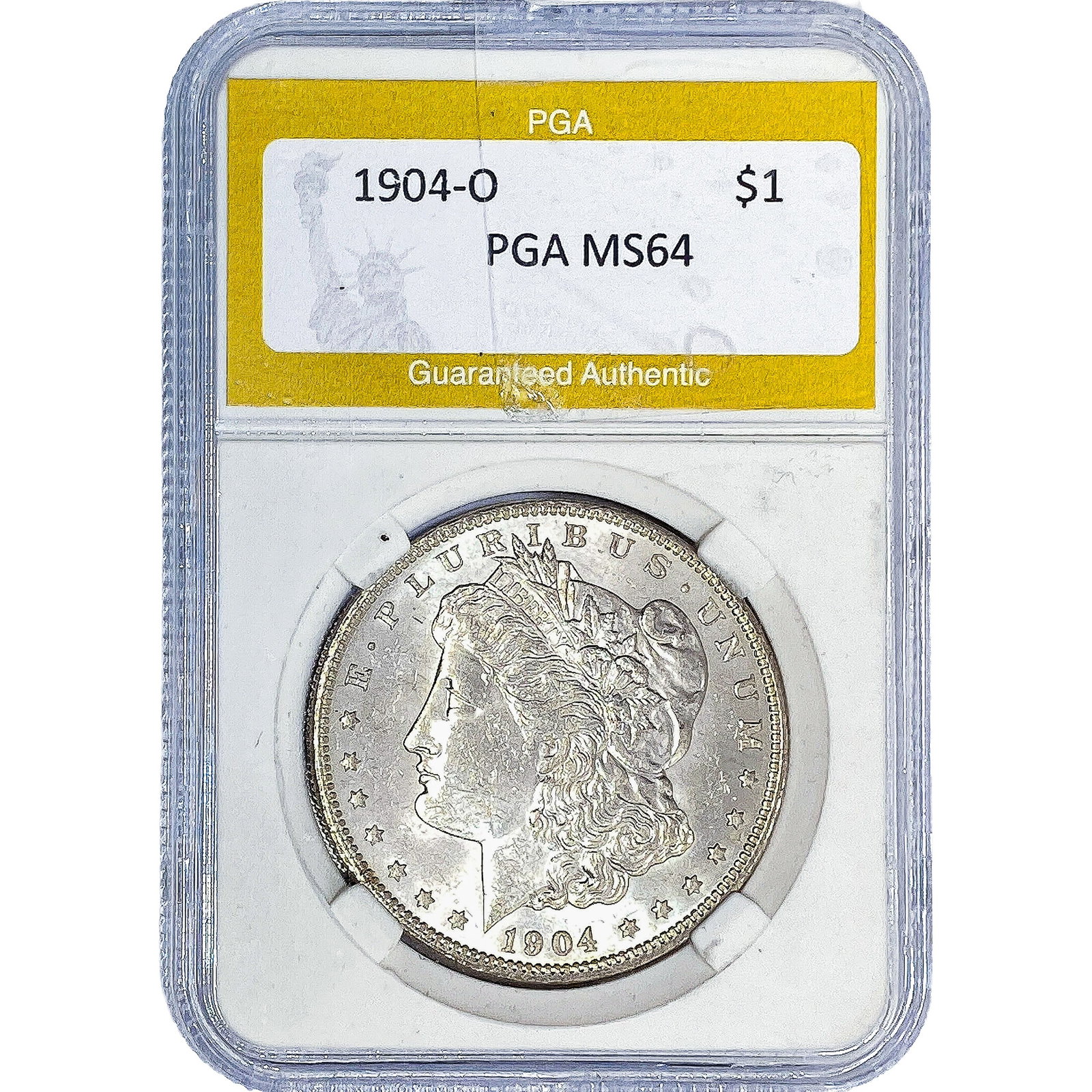 1904-O Morgan Silver Dollar PGA MS64: 1904-O Morgan Silver Dollar PGA MS64