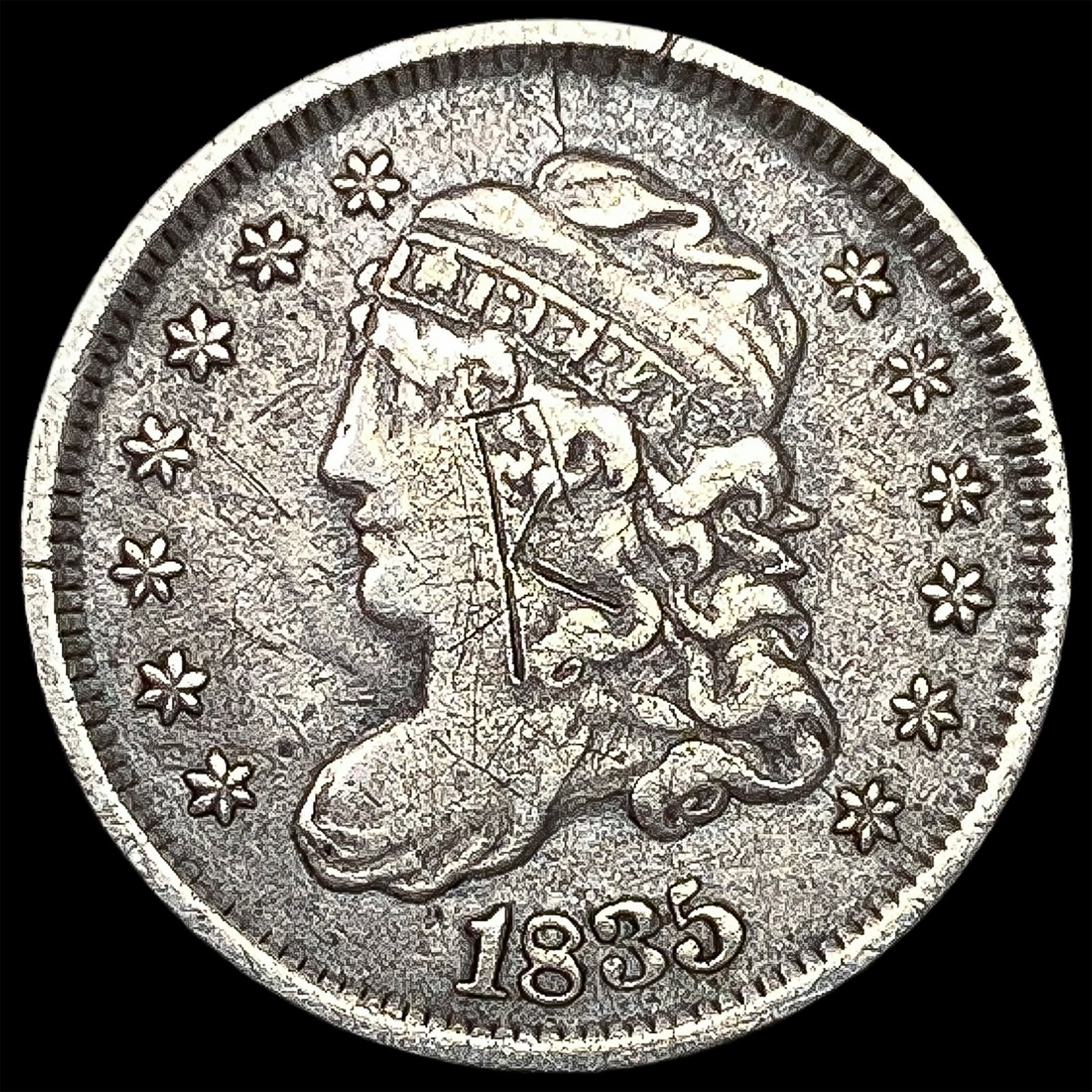 1835 Capped Bust Half Dime HIGH GRADE: 1835 Capped Bust Half Dime HIGH GRADE
