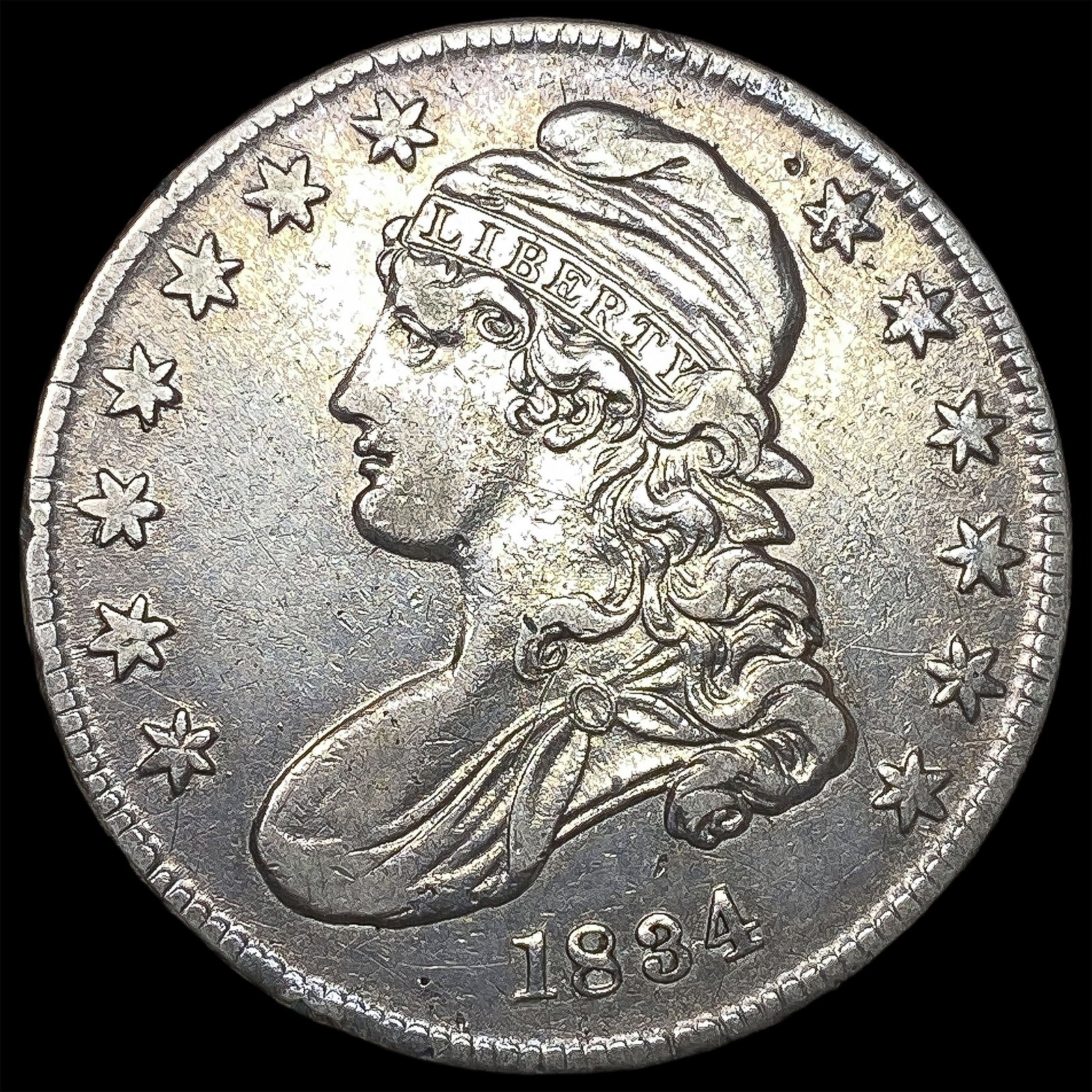 1834 Capped Bust Half Dollar NEARLY UNCIRCULATED (1 of 2)