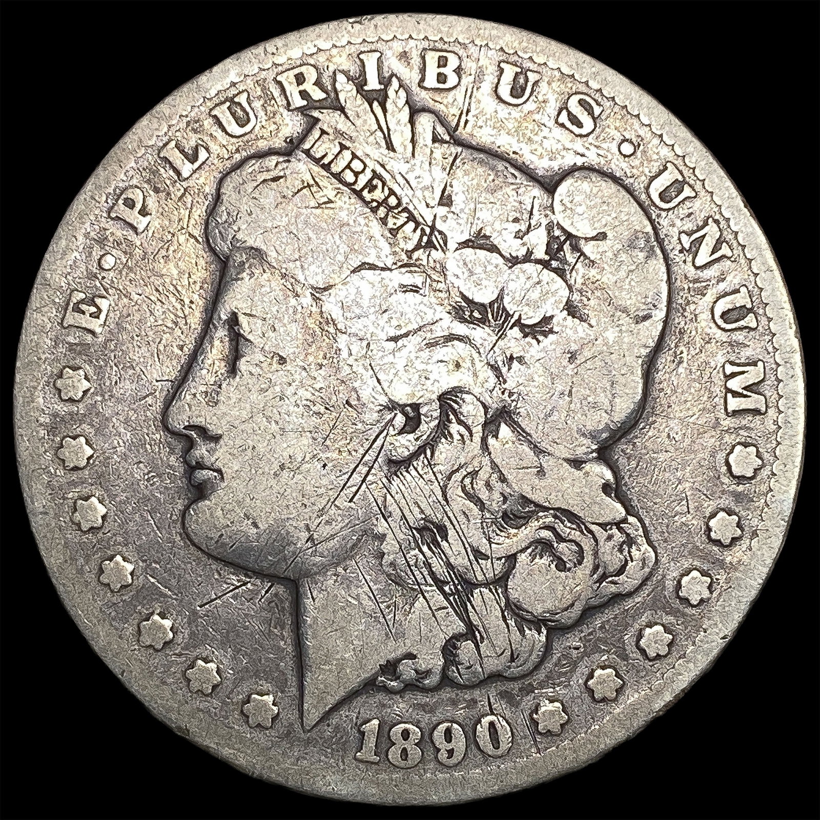 1890-CC Silver Morgan Dollar NICELY CIRCULATED: 1890-CC Silver Morgan Dollar NICELY CIRCULATED