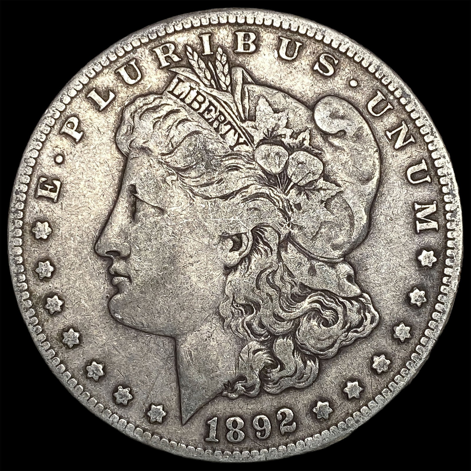 1892-S Silver Morgan Dollar LIGHTLY CIRCULATED: 1892-S Silver Morgan Dollar LIGHTLY CIRCULATED
