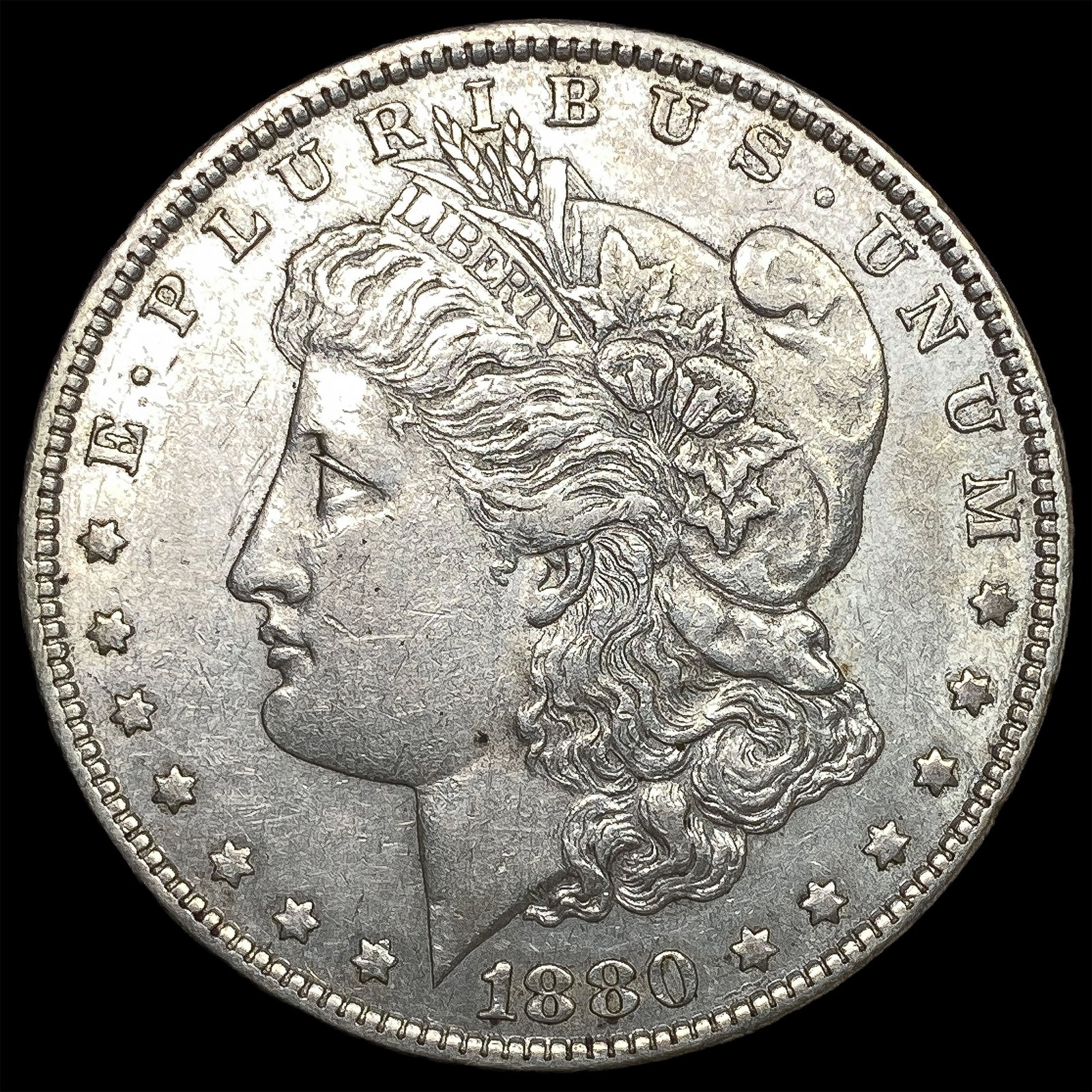 1880-S Silver Morgan Dollar CLOSELY UNCIRCULATED (1 of 2)