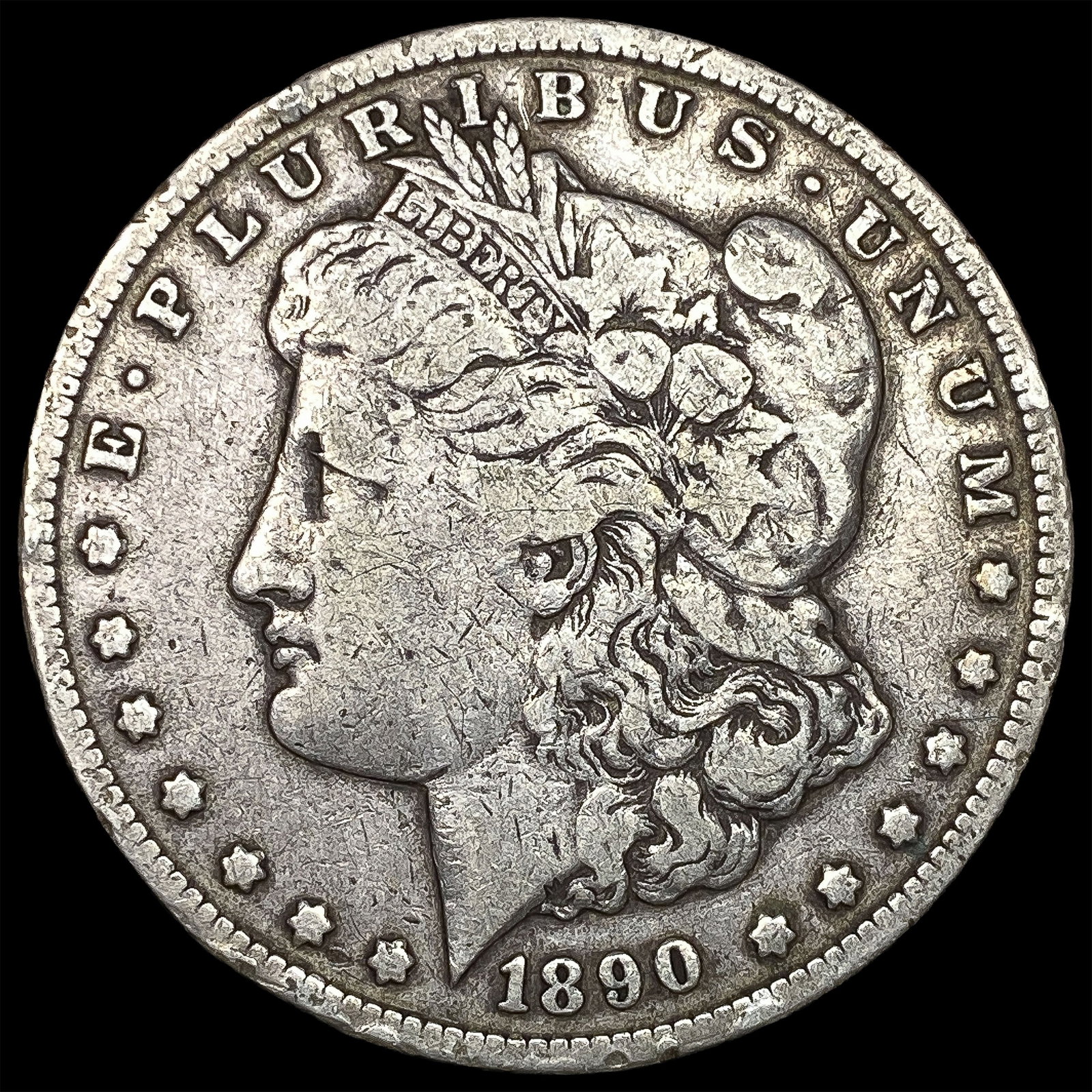 1890-CC Silver Morgan Dollar LIGHTLY CIRCULATED: 1890-CC Silver Morgan Dollar LIGHTLY CIRCULATED