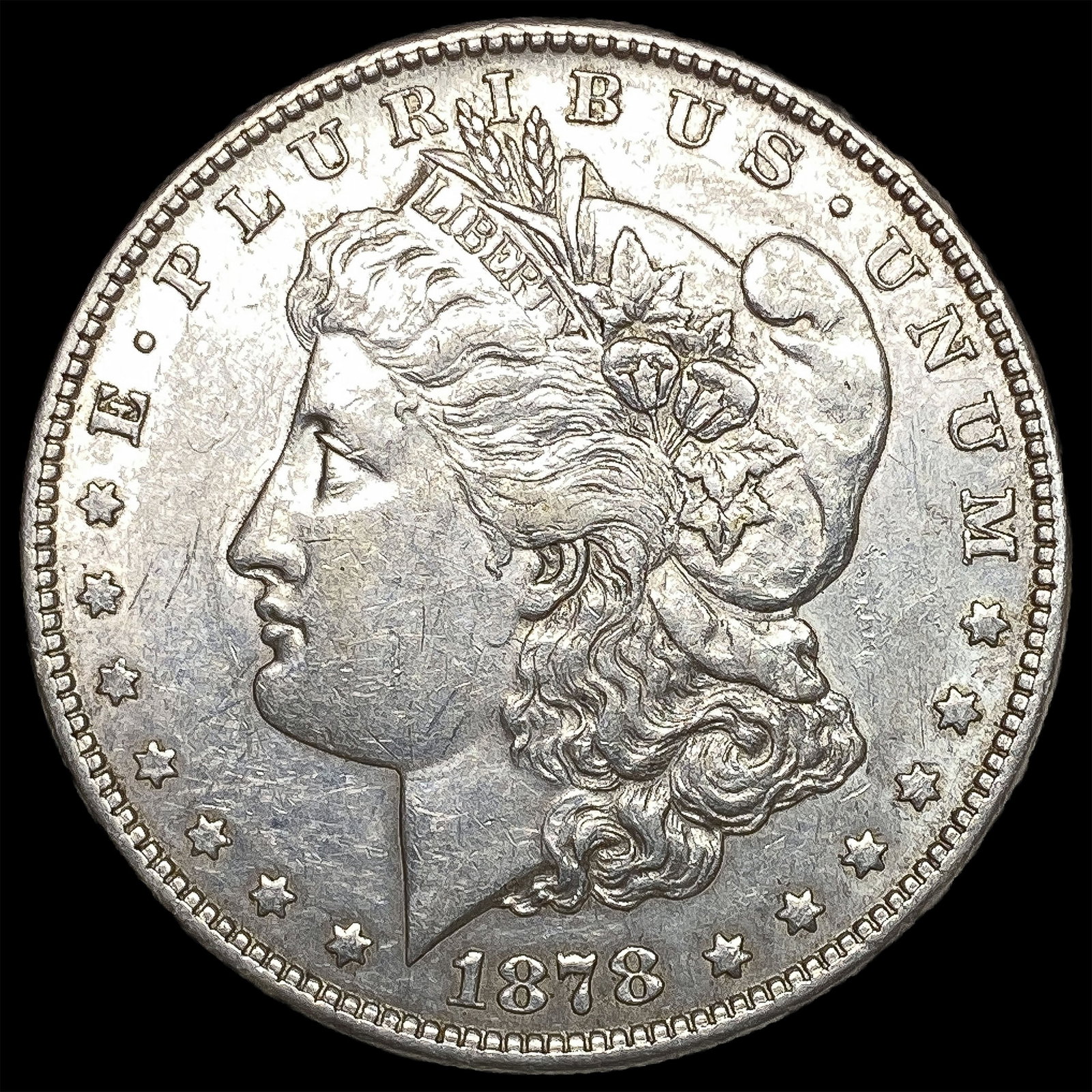 1878-S Silver Morgan Dollar CLOSELY UNCIRCULATED: 1878-S Silver Morgan Dollar CLOSELY UNCIRCULATED