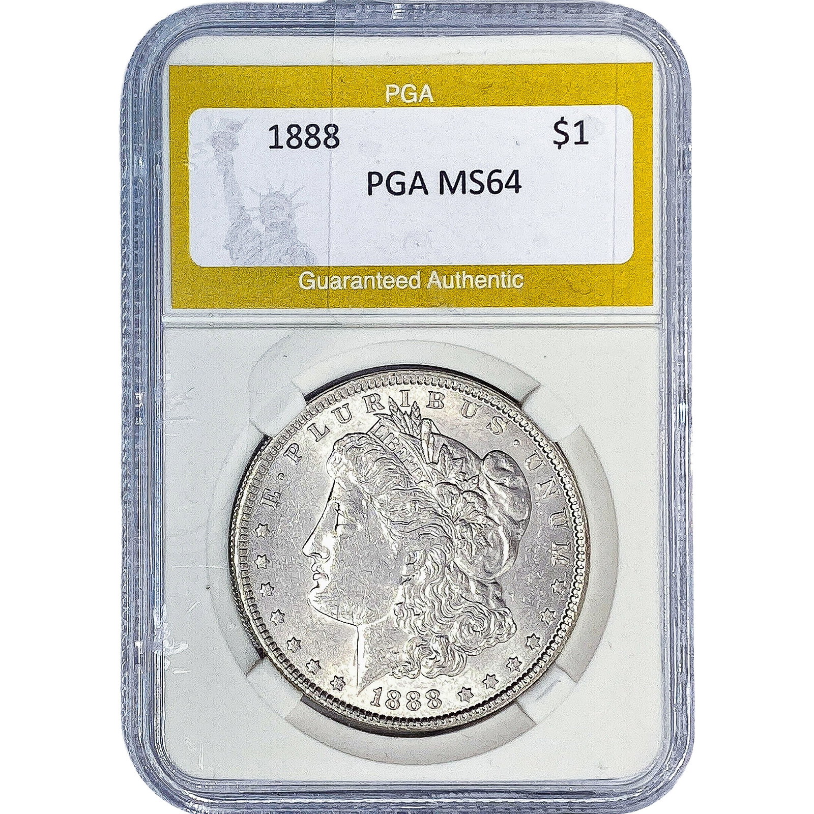 1888 Morgan Silver Dollar PGA MS64: 1888 Morgan Silver Dollar PGA MS64