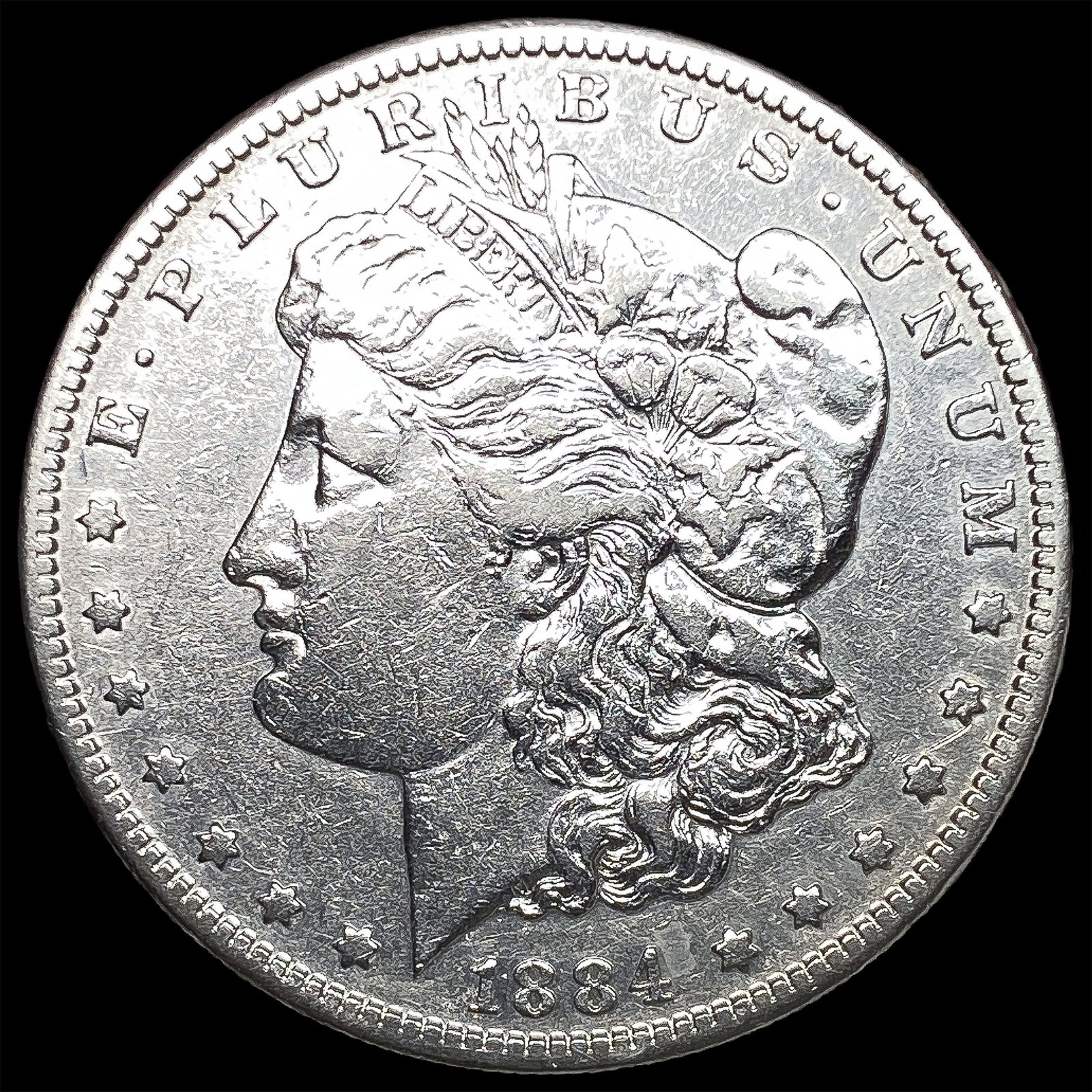 1884-S Silver Morgan Dollar NEARLY UNCIRCULATED: 1884-S Silver Morgan Dollar NEARLY UNCIRCULATED