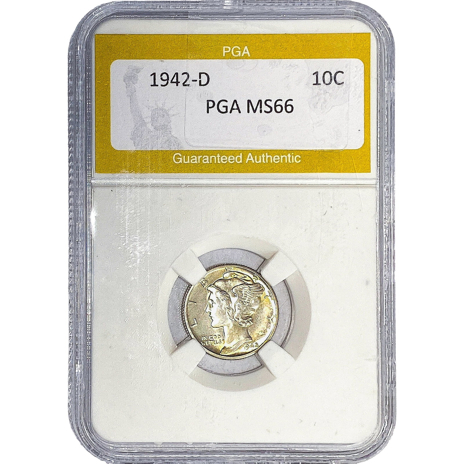 1942-D Mercury Silver Dime PGA MS66 (1 of 2)