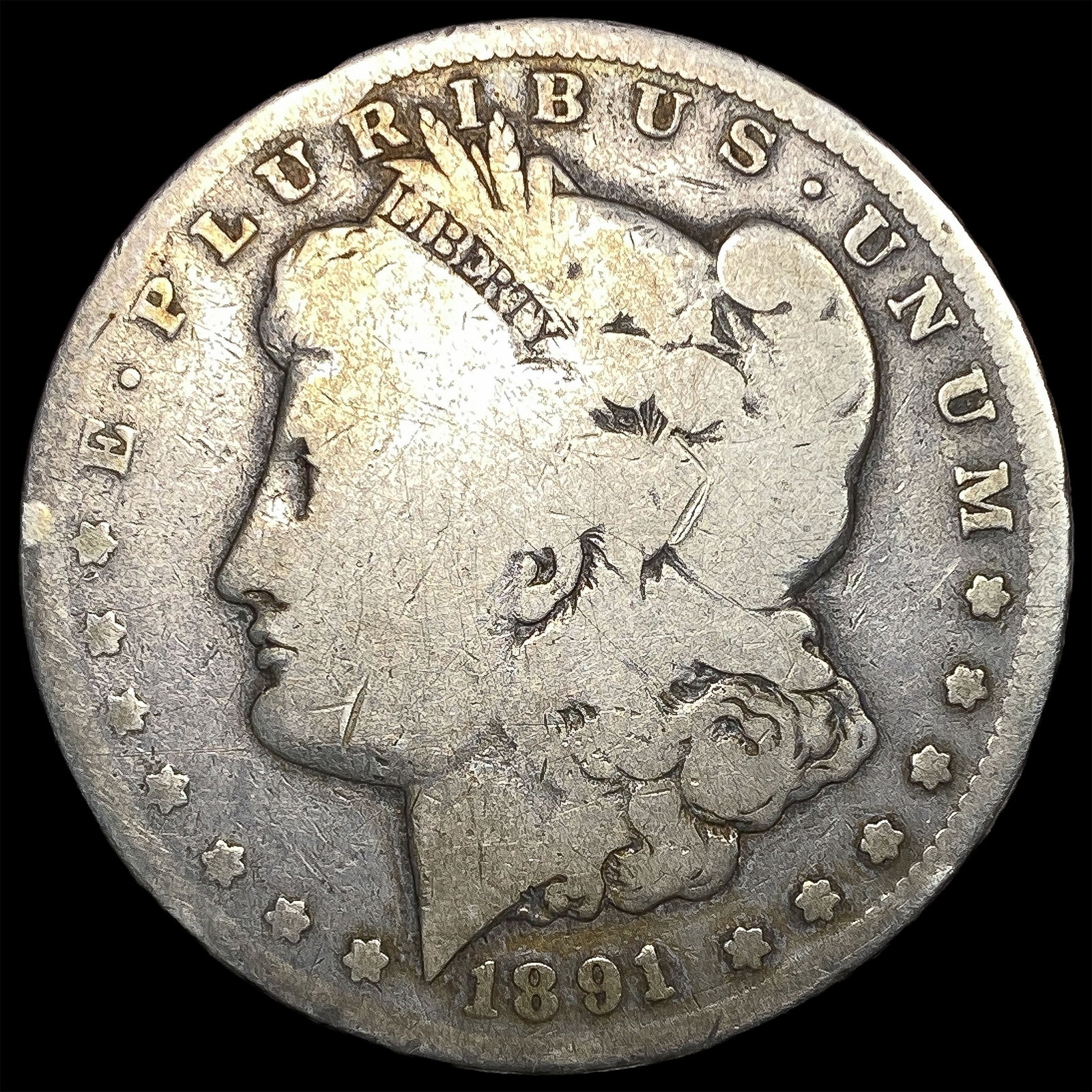 1891-CC Silver Morgan Dollar NICELY CIRCULATED (1 of 2)