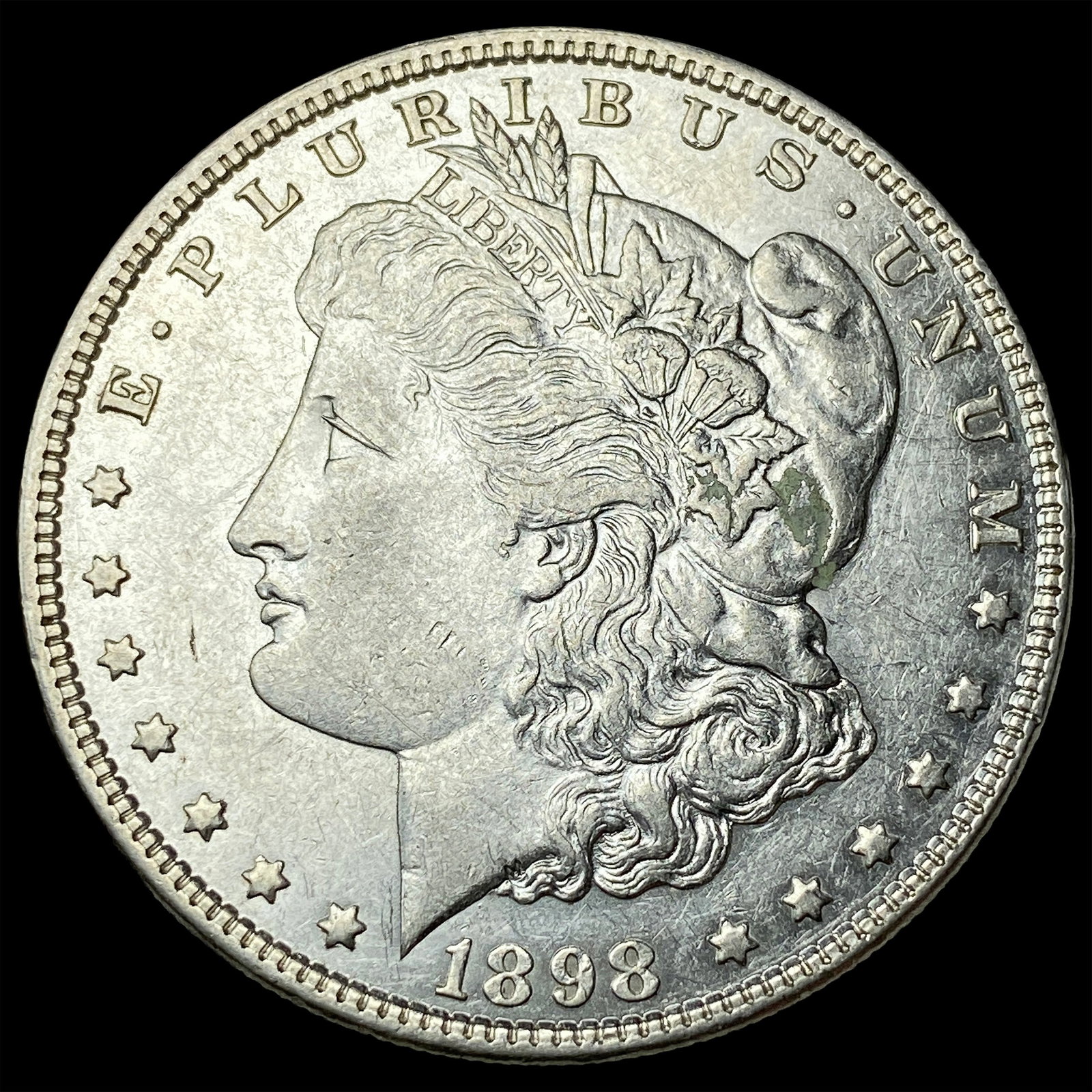 1898 Morgan Silver Dollar CHOICE AU: 1898 Morgan Silver Dollar CHOICE AU