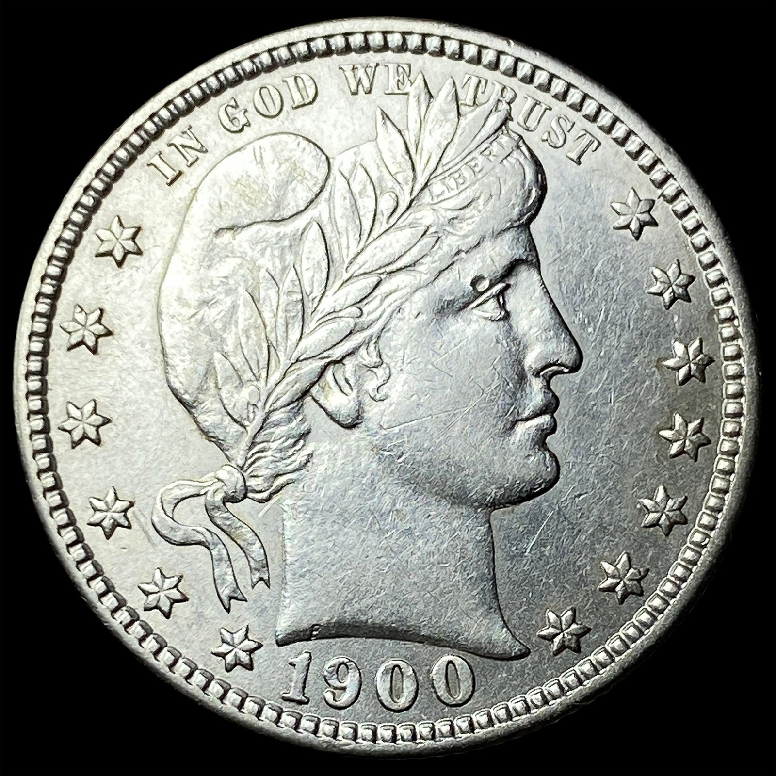 1900 Barber Quarter CLOSELY UNCIRCULATED: 1900 Barber Quarter CLOSELY UNCIRCULATED