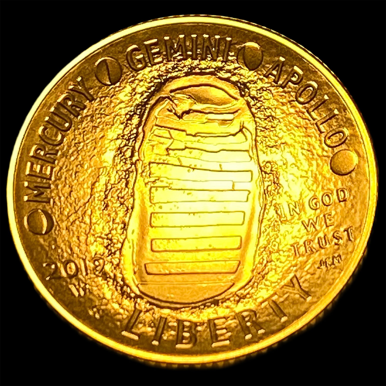 2019-W .2419oz Gold $5 Apollo SUPERB GEM BU (1 of 2)
