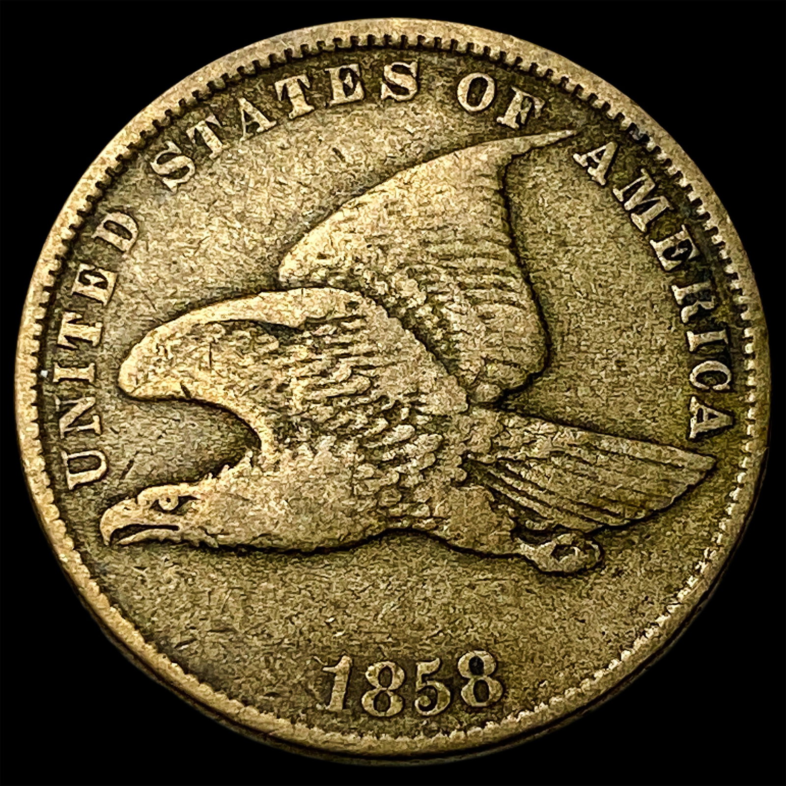 1858 Flying Eagle Cent LIGHTLY CIRCULATED: 1858 Flying Eagle Cent LIGHTLY CIRCULATED