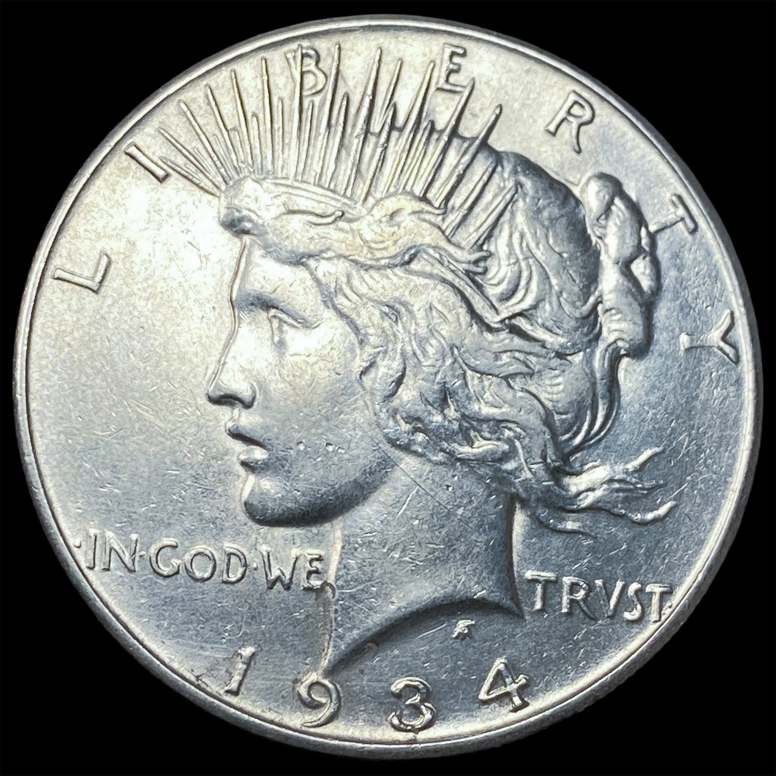 1934-S Silver Peace Dollar CLOSELY UNCIRCULATED (1 of 2)