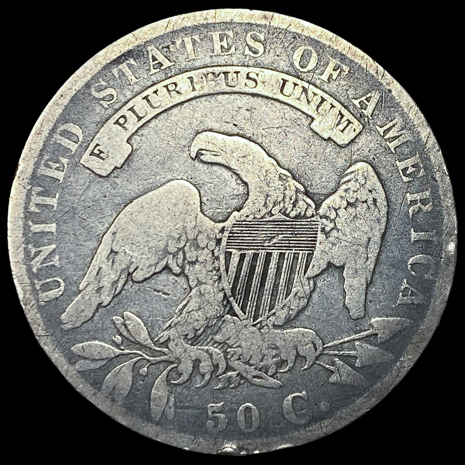 1834 Capped Bust Half Dollar LIGHTLY CIRCULATED - 2