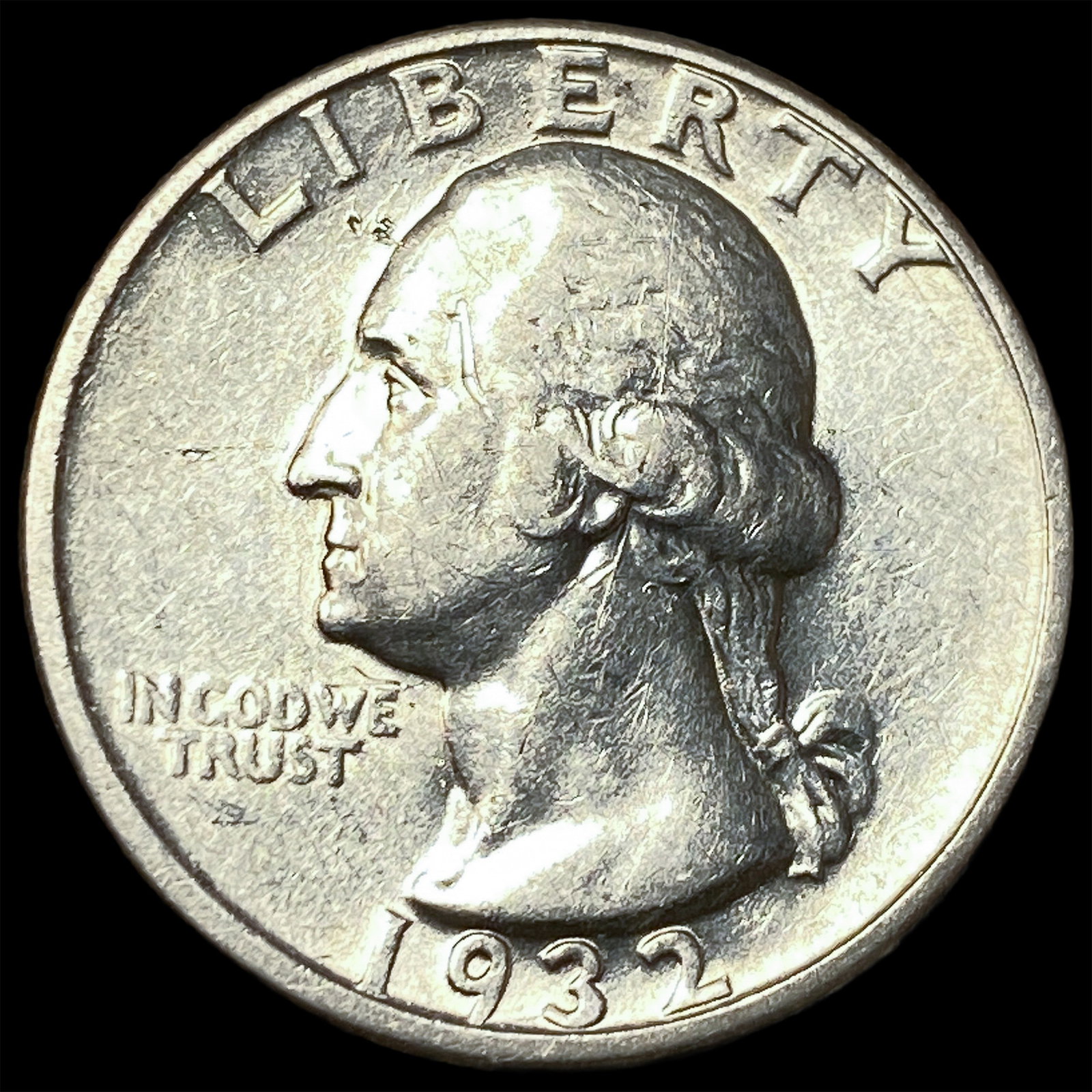 1932-D Silver Washington Quarter CLOSELY UNCIRCULATED: 1932-D Silver Washington Quarter CLOSELY UNCIRCULATED