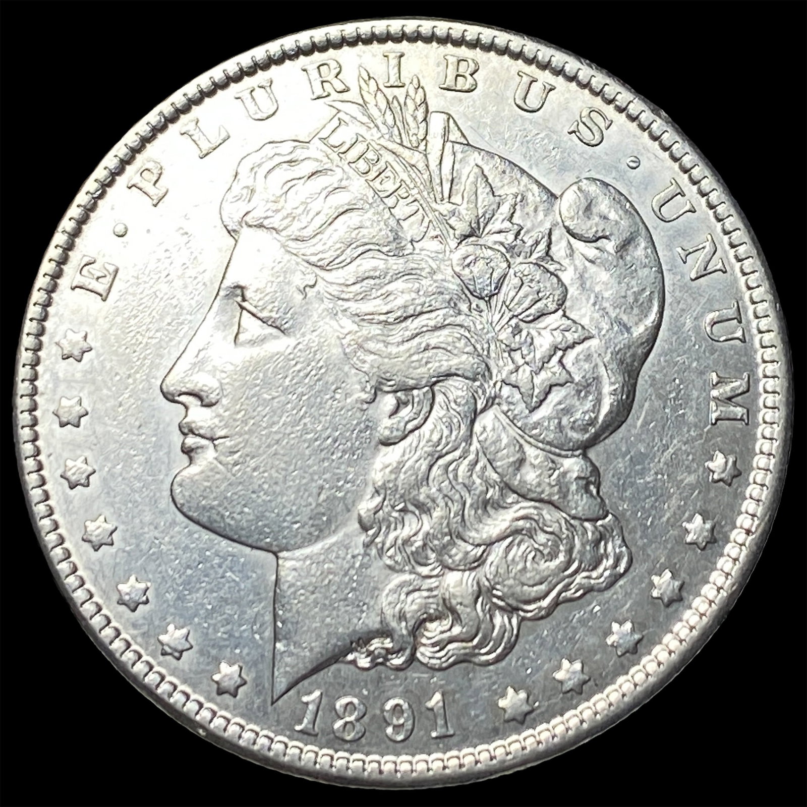 1891-CC Morgan Silver Dollar CLOSELY UNCIRCULATED: 1891-CC Morgan Silver Dollar CLOSELY UNCIRCULATED
