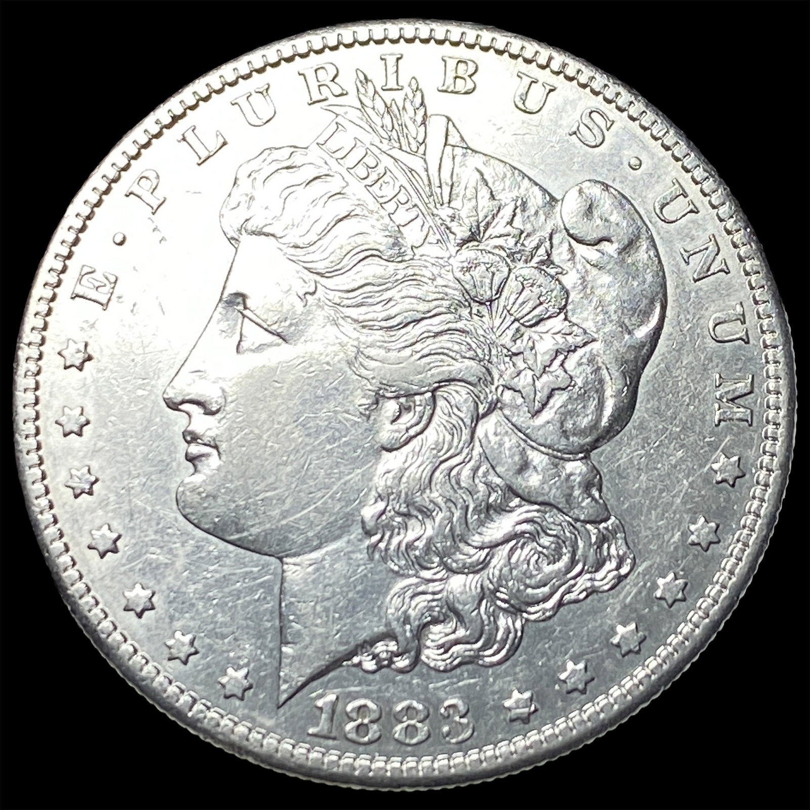 1883-S Silver Morgan Dollar CLOSELY UNCIRCULATED: 1883-S Silver Morgan Dollar CLOSELY UNCIRCULATED