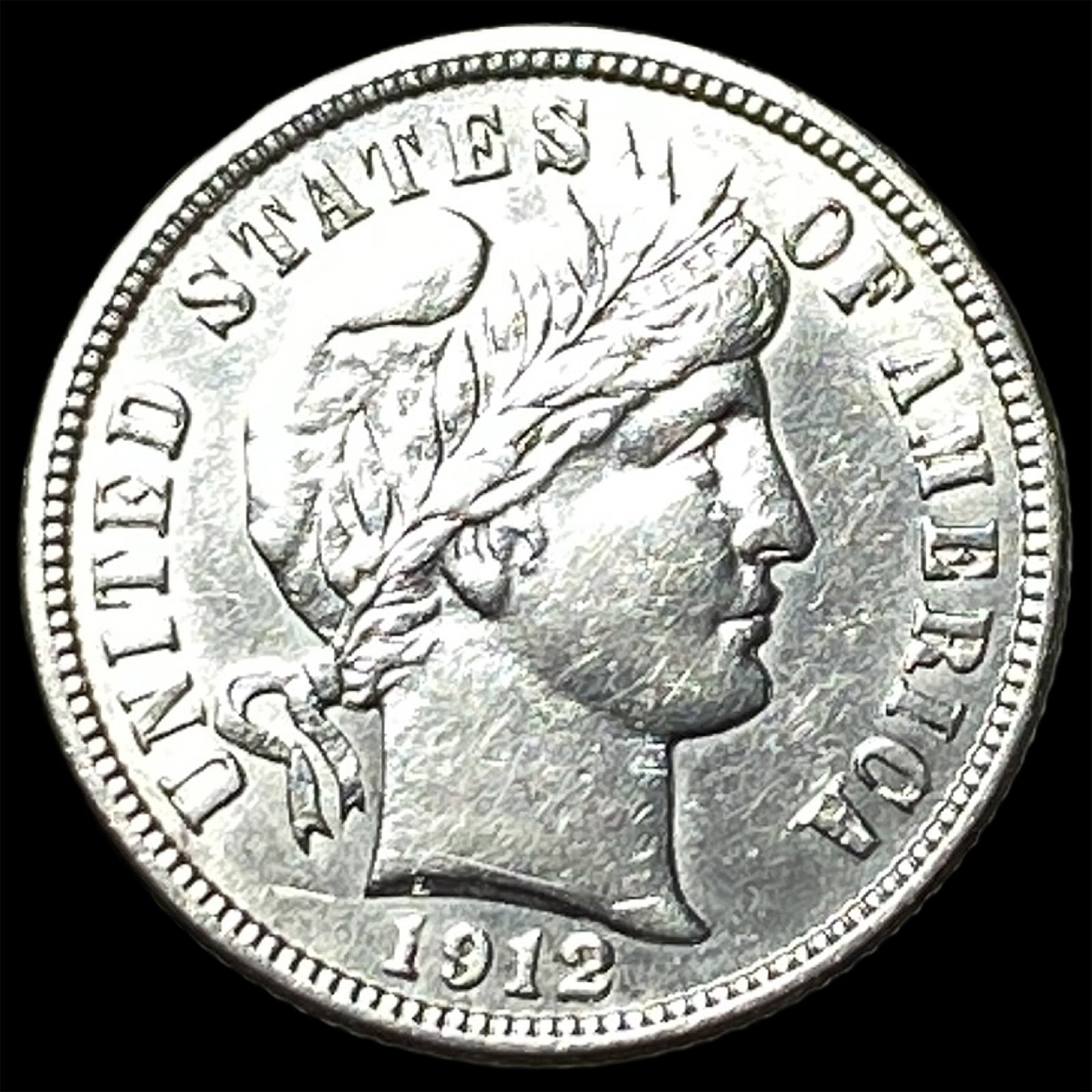 1912 Silver Barber Dime UNCIRCULATED: 1912 Silver Barber Dime UNCIRCULATED