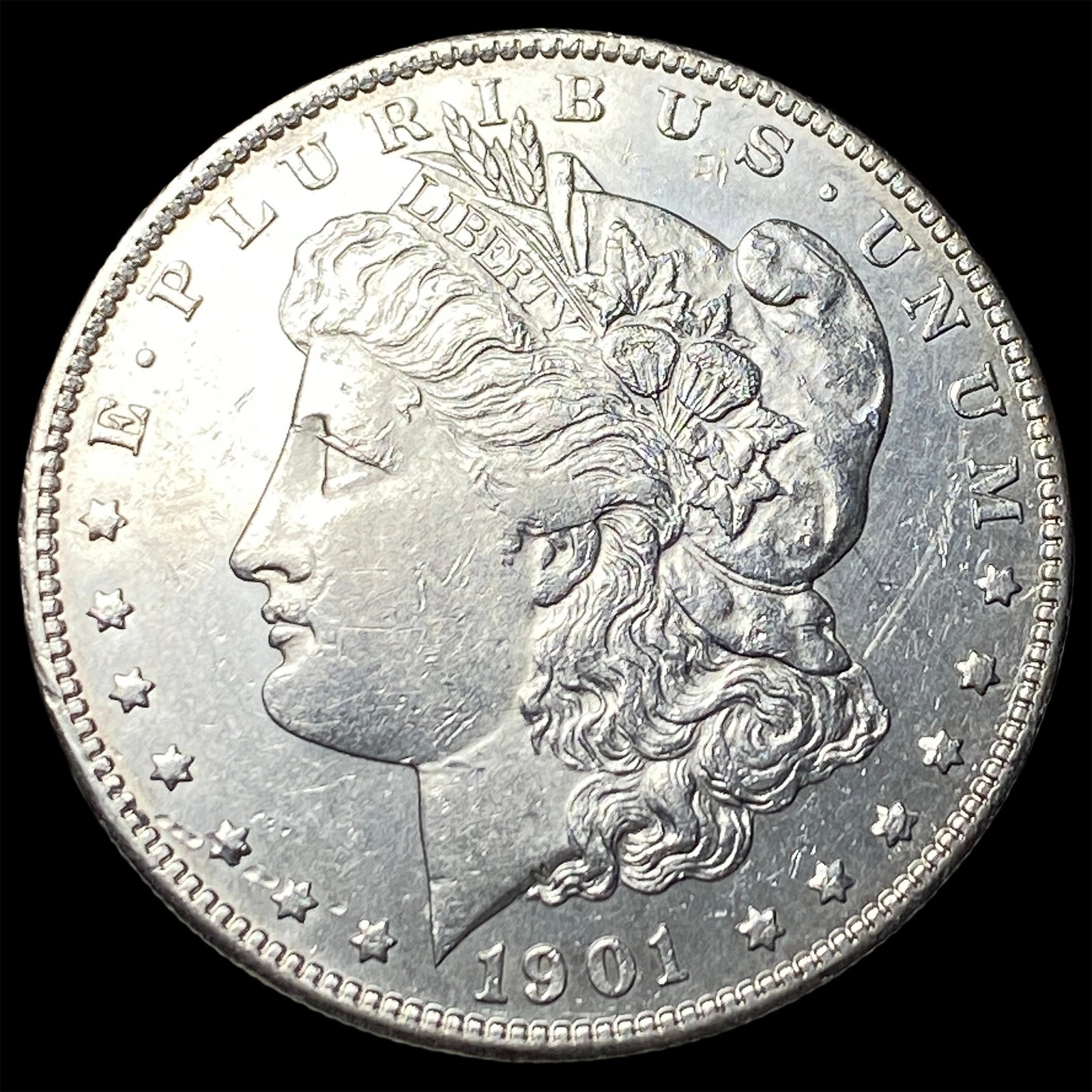 1901-S Morgan Silver Dollar CLOSELY UNCIRCULATED: 1901-S Morgan Silver Dollar CLOSELY UNCIRCULATED