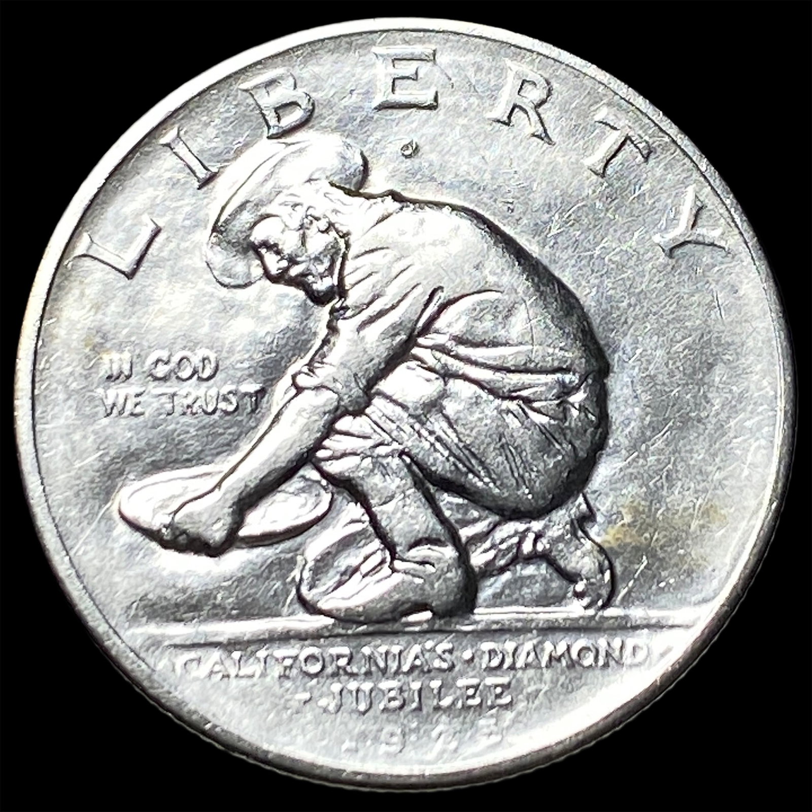 1925-S Silver California Jubilee Half Dollar CLOSELY UNCIRCULATED: 1925-S Silver California Jubilee Half Dollar CLOSELY UNCIRCULATED