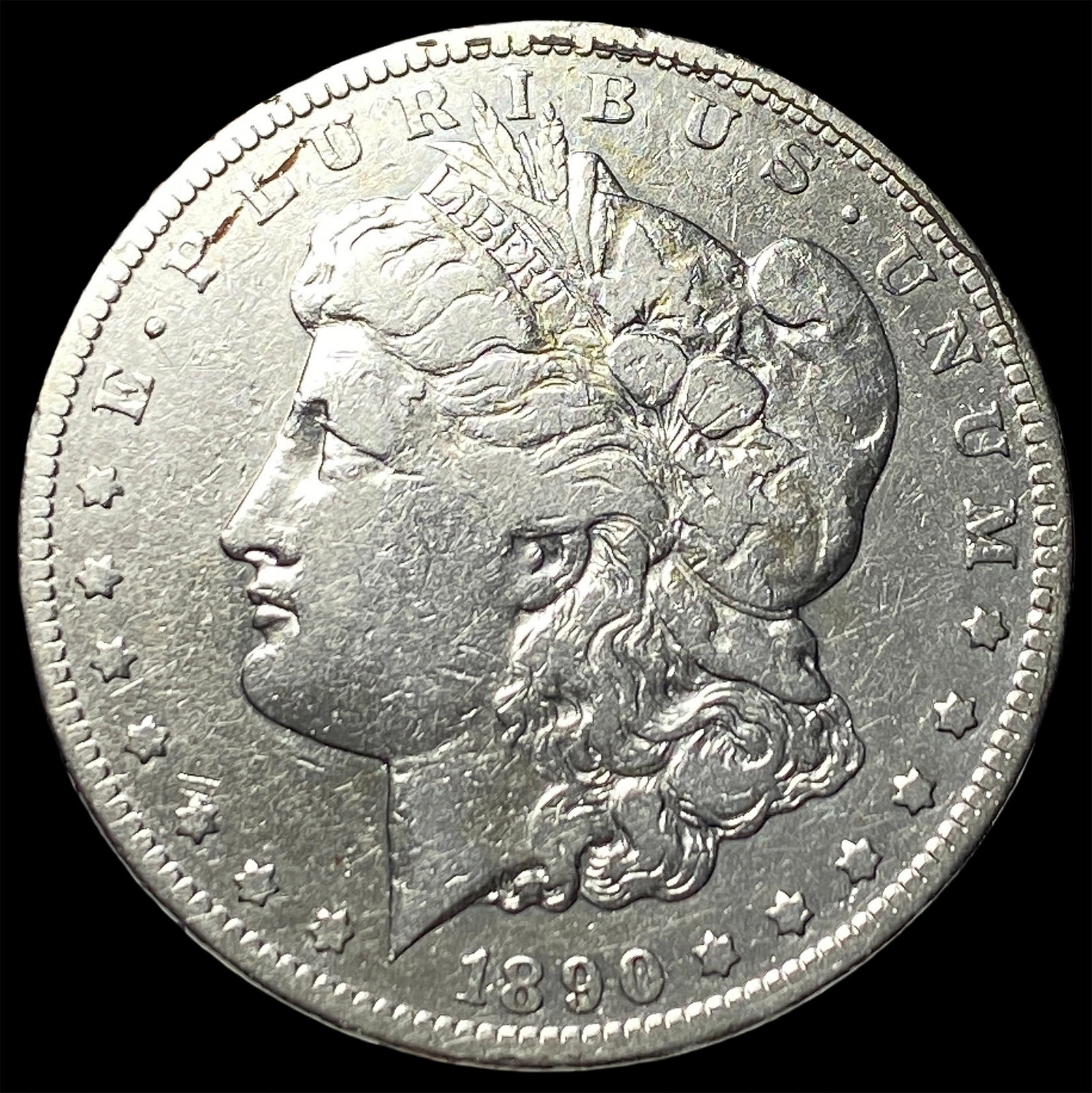 1890-CC Silver Morgan Dollar NEARLY UNCIRCULATED: 1890-CC Silver Morgan Dollar NEARLY UNCIRCULATED